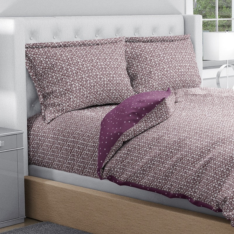 Swaas Antimicrobial 100% Cotton Majestic Grid Pillow Covers - hfnl!fe
