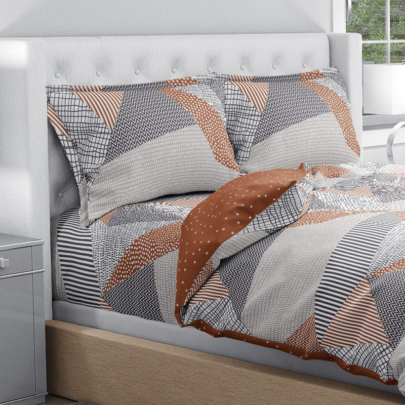 Swaas Antimicrobial 100% Cotton Mix Geo Pattern Pillow Covers - hfnl!fe