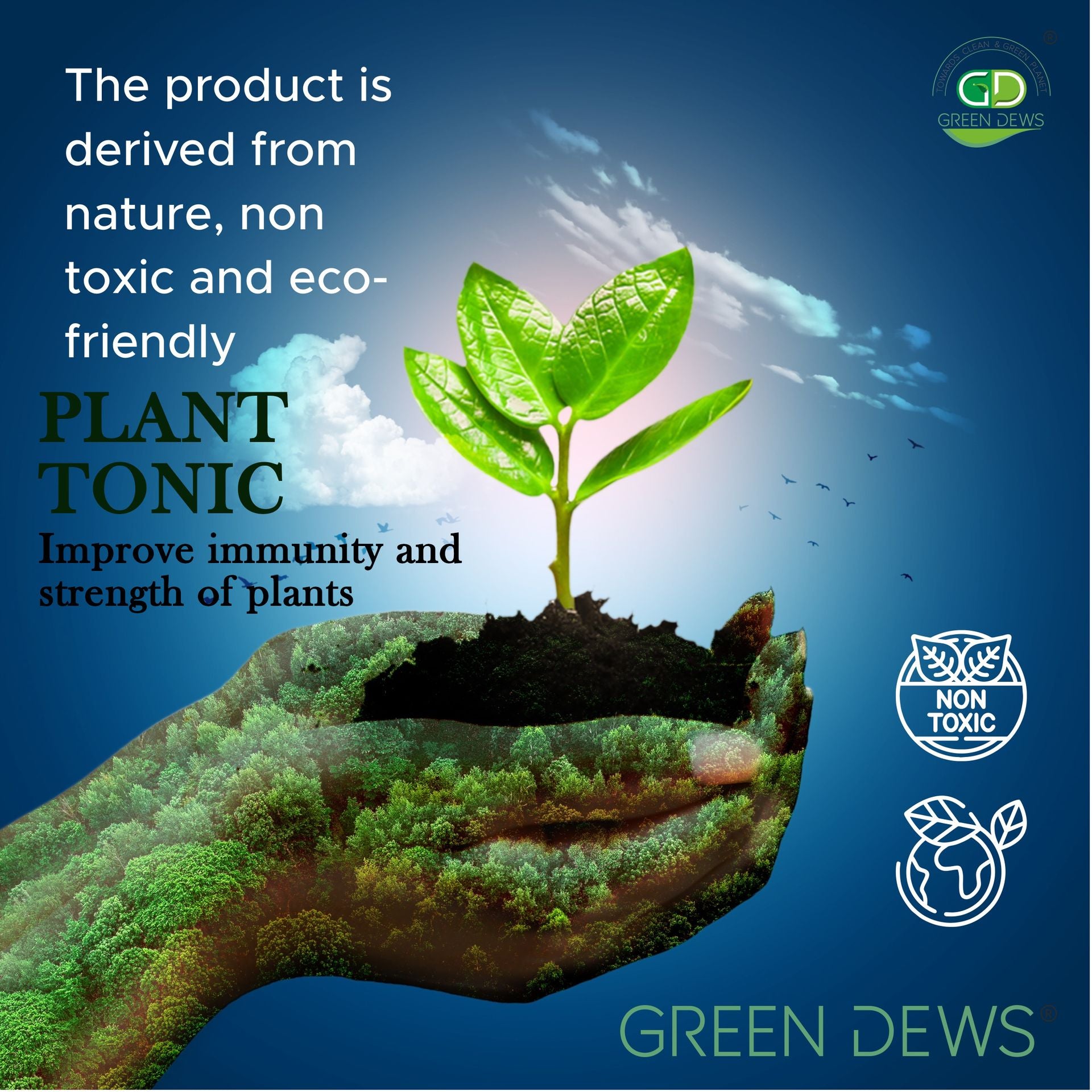 Green Dews Plant Tonic All Purpose Plant Food Fertilizer Liquid Organic Controls Plant Diseases - hfnl!fe