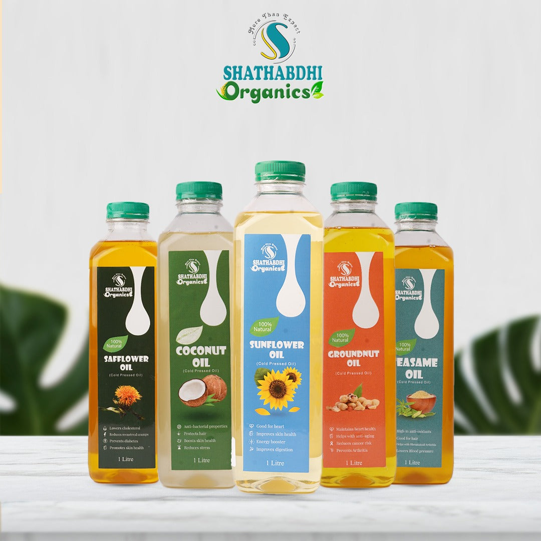 SHATHABDHI ORGANICS COLD PRESS OIL COMBO - hfnl!fe