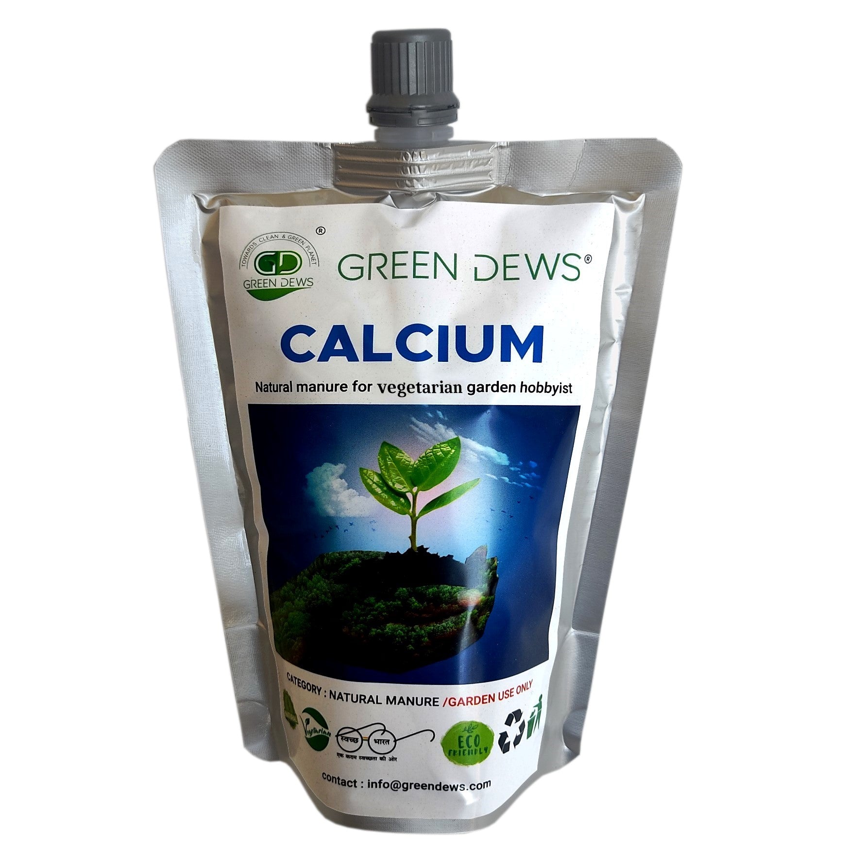 GREEN DEWS CALCIUM FERTILIZER ORGANIC LIQUID FOR VEGETARIAN GARDEN HOBBYIST - hfnl!fe