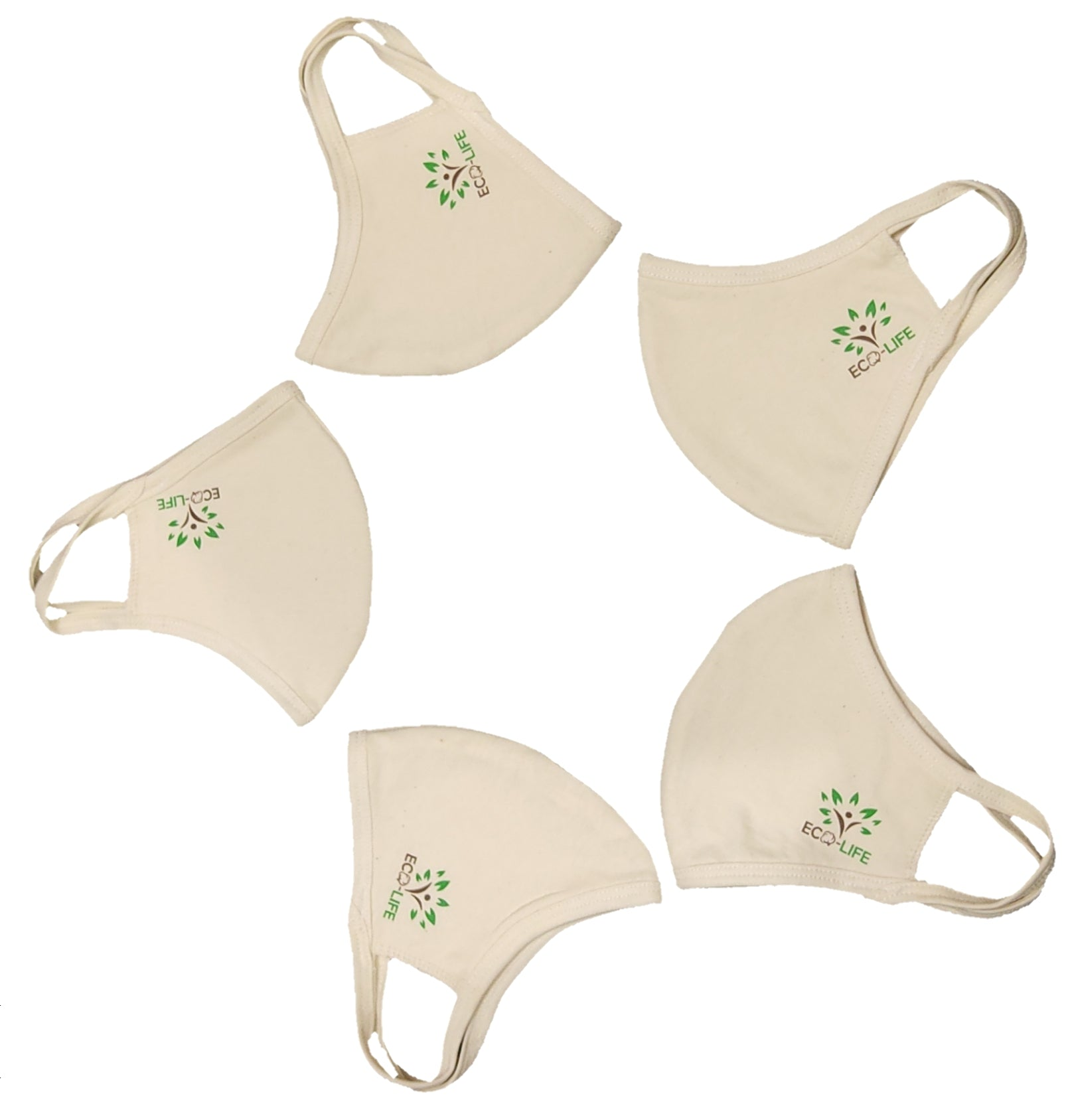 Eco-Life Undyed Organic Cotton Face Mask - hfnl!fe