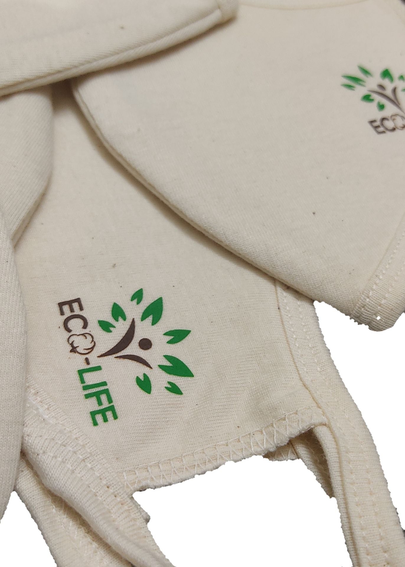 Eco-Life Undyed Organic Cotton Face Mask - hfnl!fe