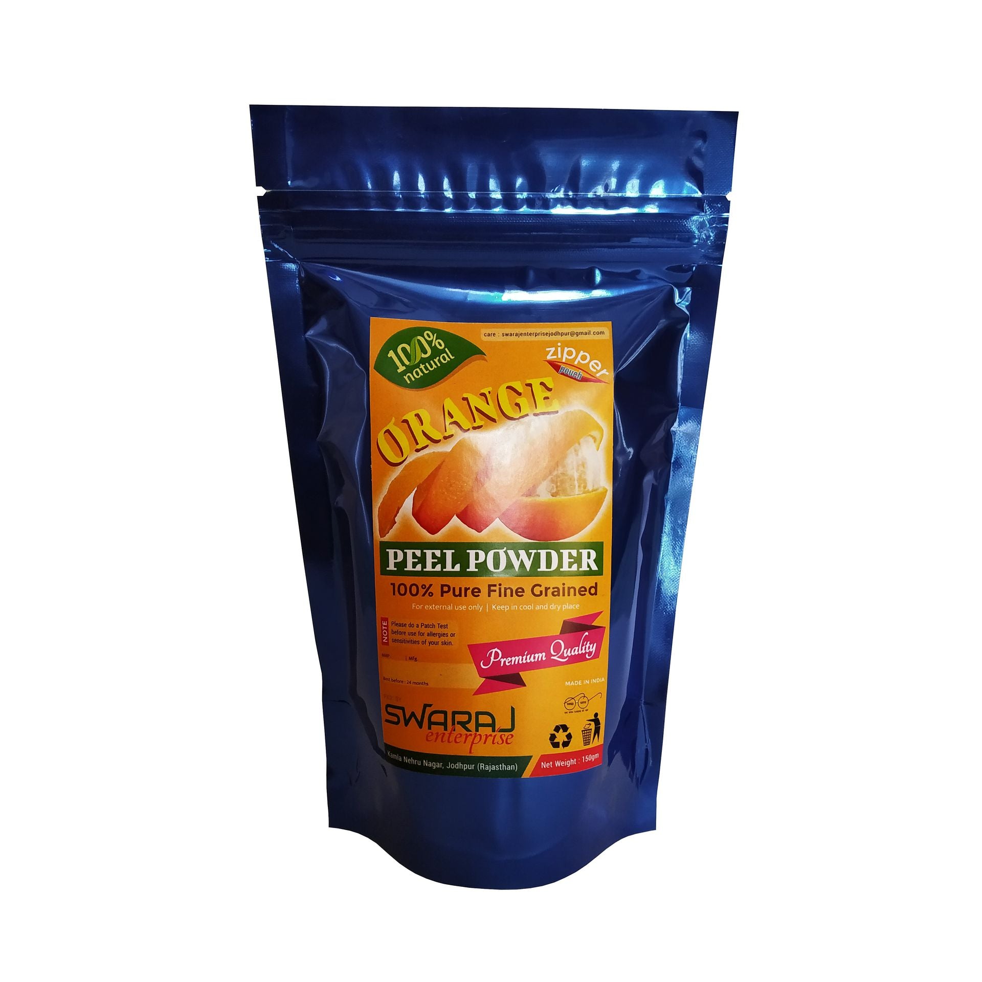 Orange Peel Powder (150gm Zipper SUP Pouch) - hfnl!fe