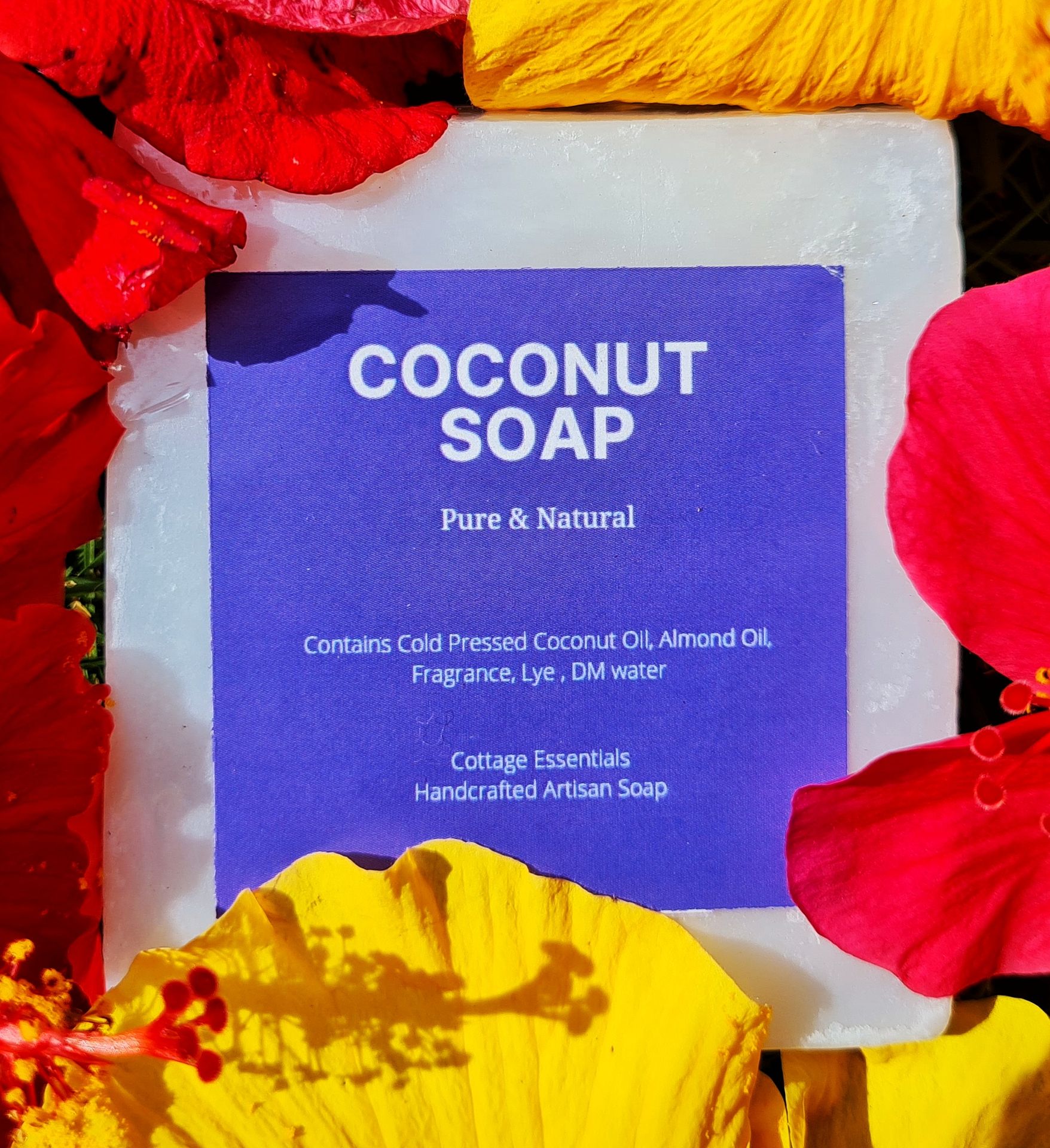 Cottage Wellness Handmade Coconut Soap 120gm - hfnl!fe