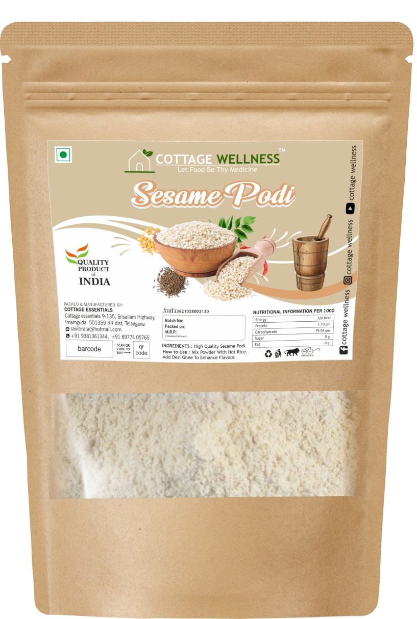 Cottage Wellness Home Made Sesame Podi 125gm - hfnl!fe