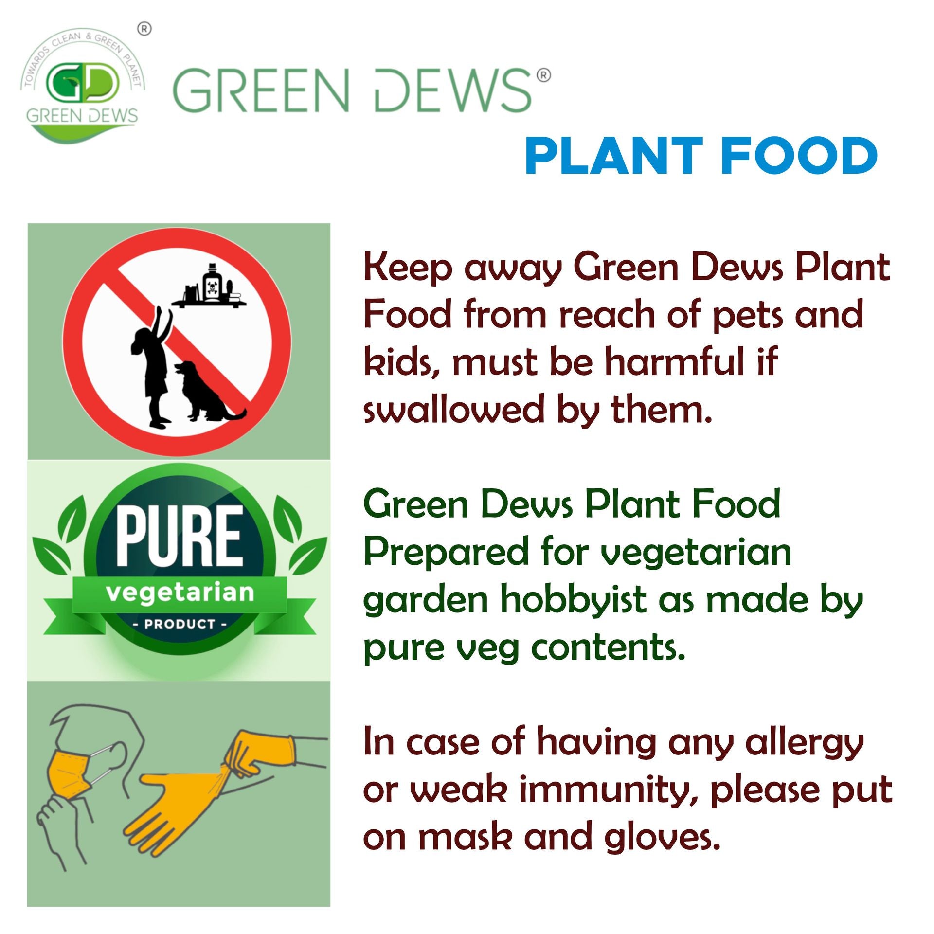 Green Dews Plant Food Plant feed Fertilizer Organic Liquid Balanced for Outdoor Gardening Plant Growth Booster - hfnl!fe