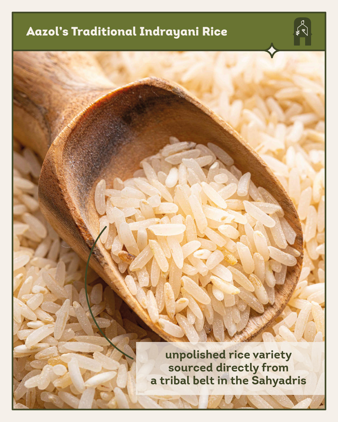 Aazol - Traditional Unpolished Indrayani Rice (Pack of 2) 2 kg - hfnl!fe