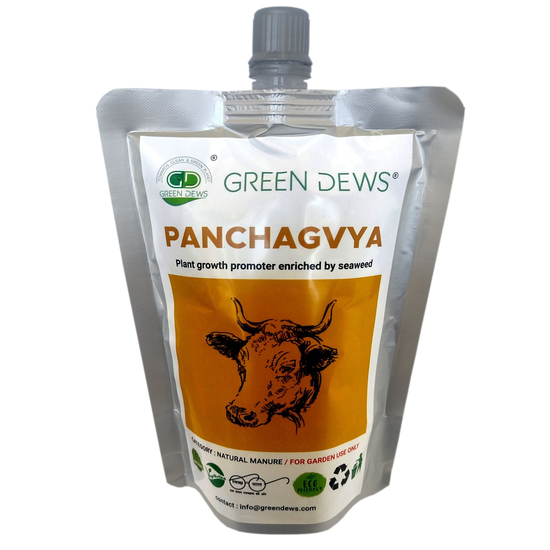 Green Dews Panchagavya Organic Fertilizer Plant Growth Promoter Enriched with Seaweed for home garden - hfnl!fe