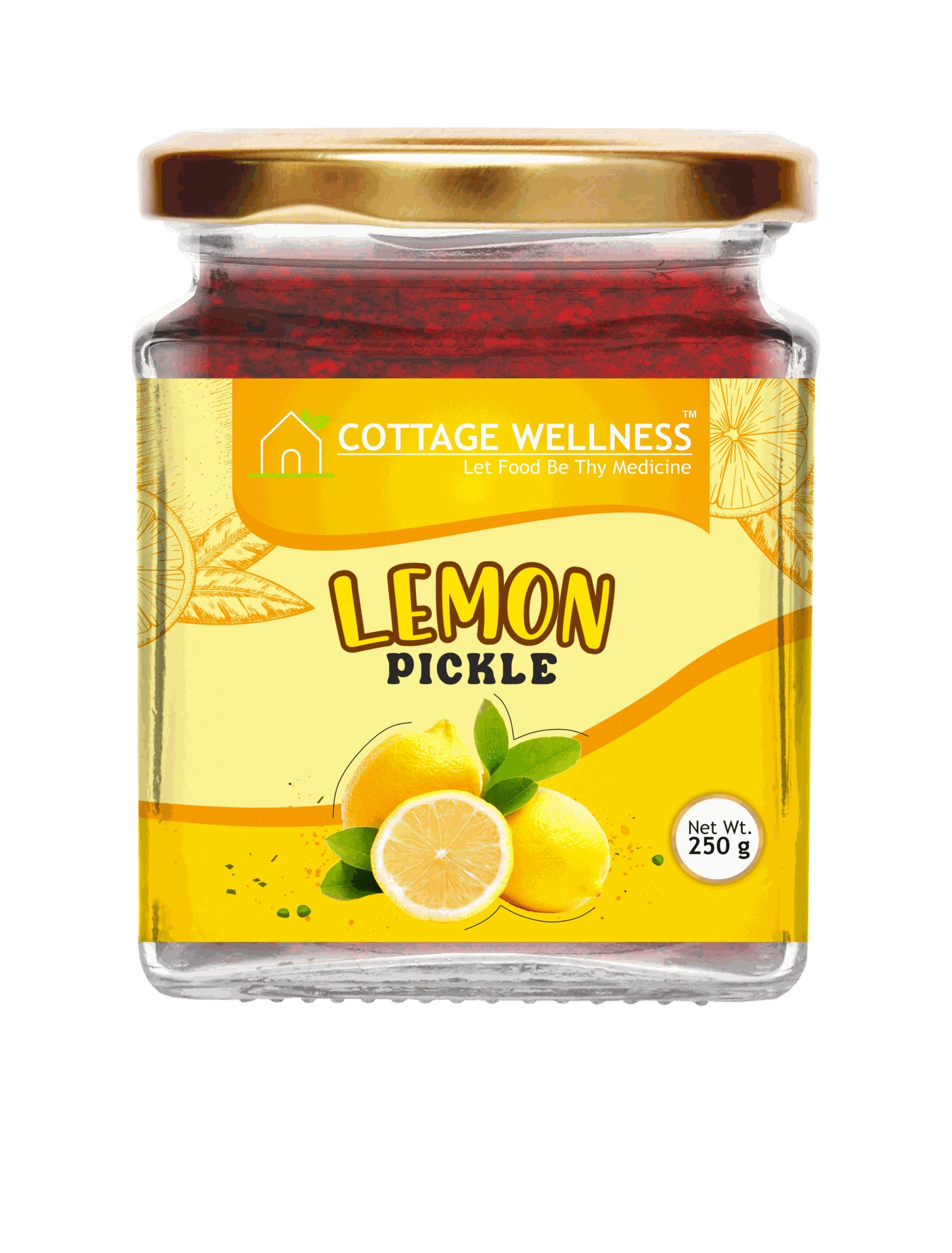 Cottage Wellness Home Made Lemon Pickle 250 gm - hfnl!fe