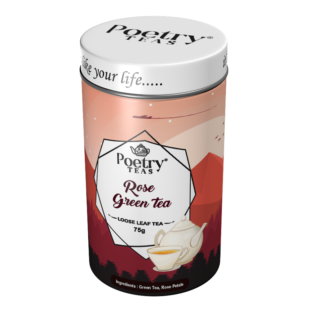 Poetry Rose Green Tea - 75g Loose Leaf - hfnl!fe