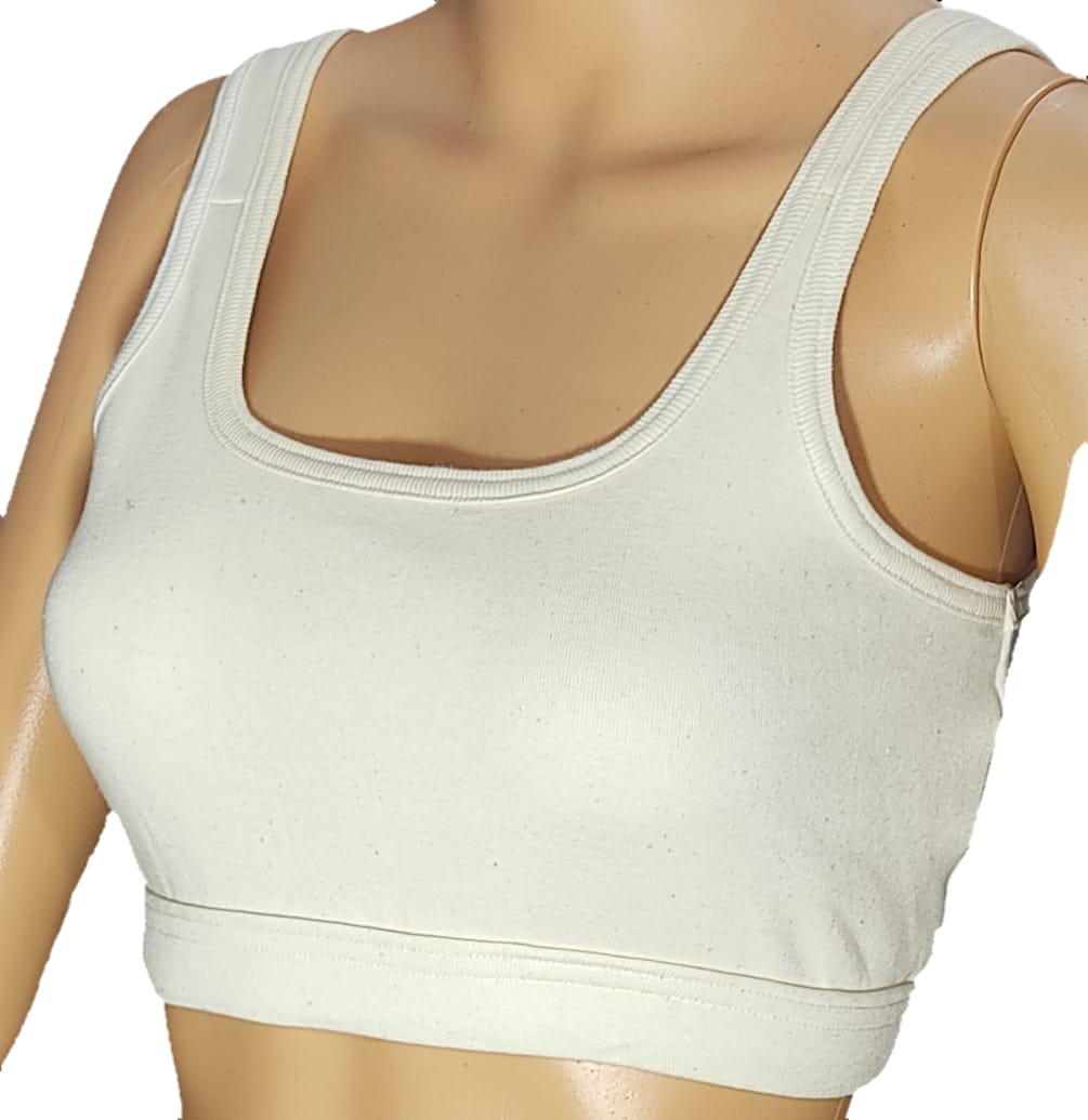 Eco Life Women's Organic cotton Sports Bra(Toxic free)