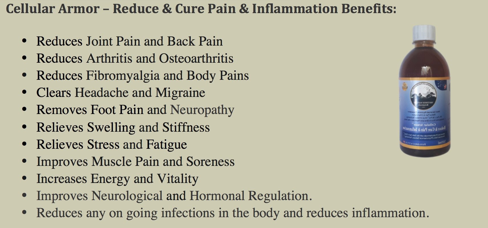 Mother Nature Botanicals Reduce & Cure, Pain & Inflammation - hfnl!fe