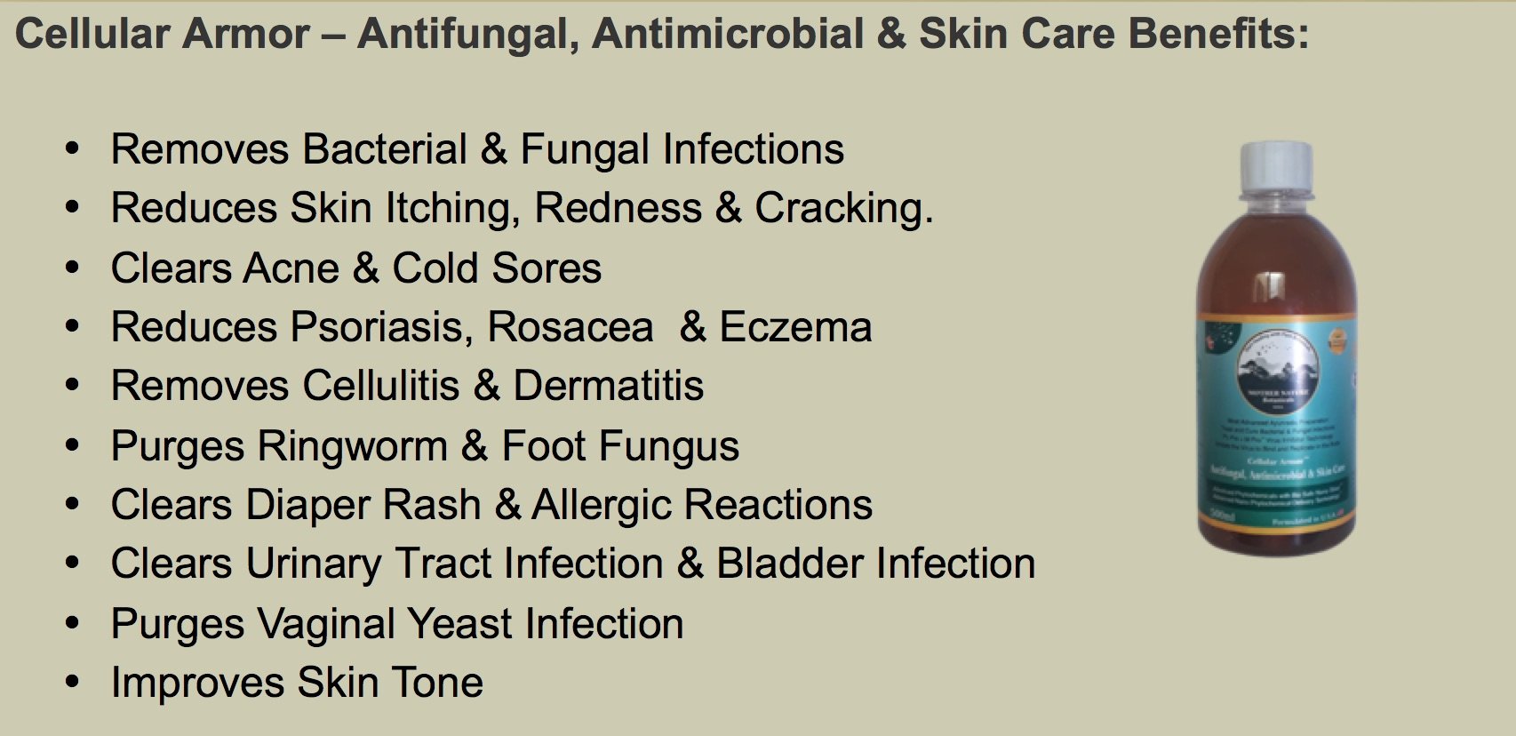 Mother Nature Botanicals Antifungal, Antibacterial & Skin Care - hfnl!fe