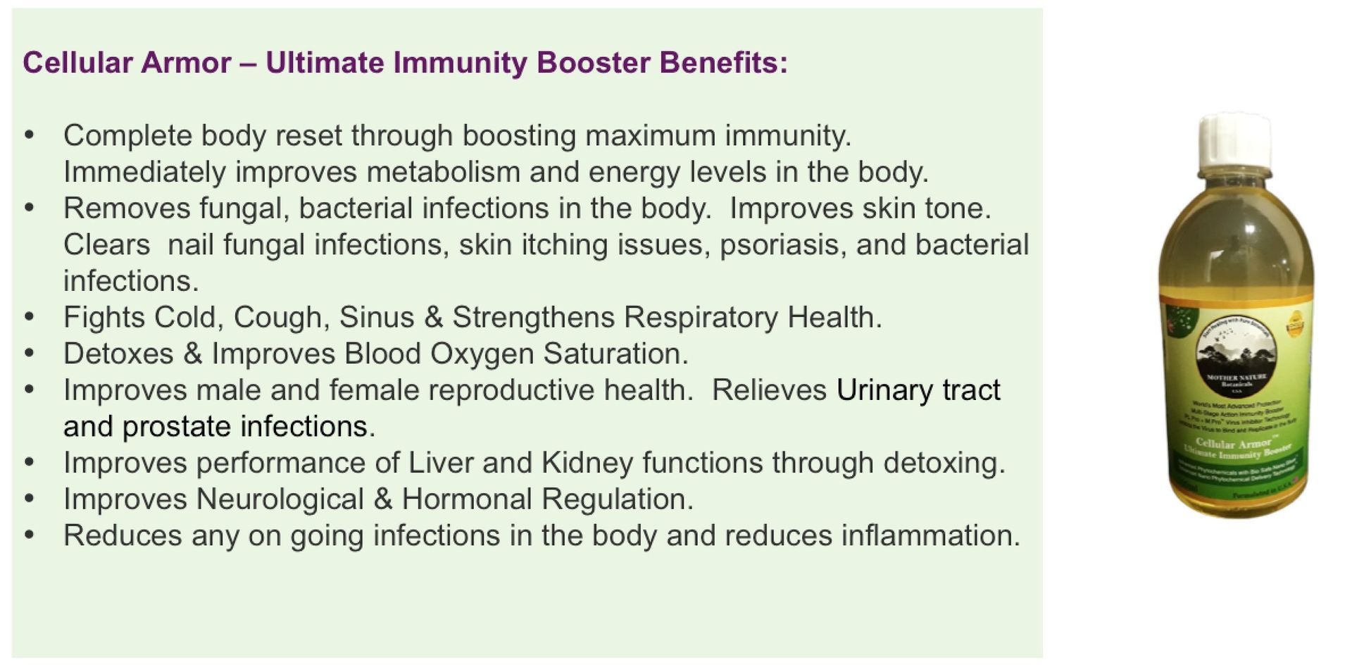 Mother Nature Botanical's Ultimate Immunity Booster - hfnl!fe