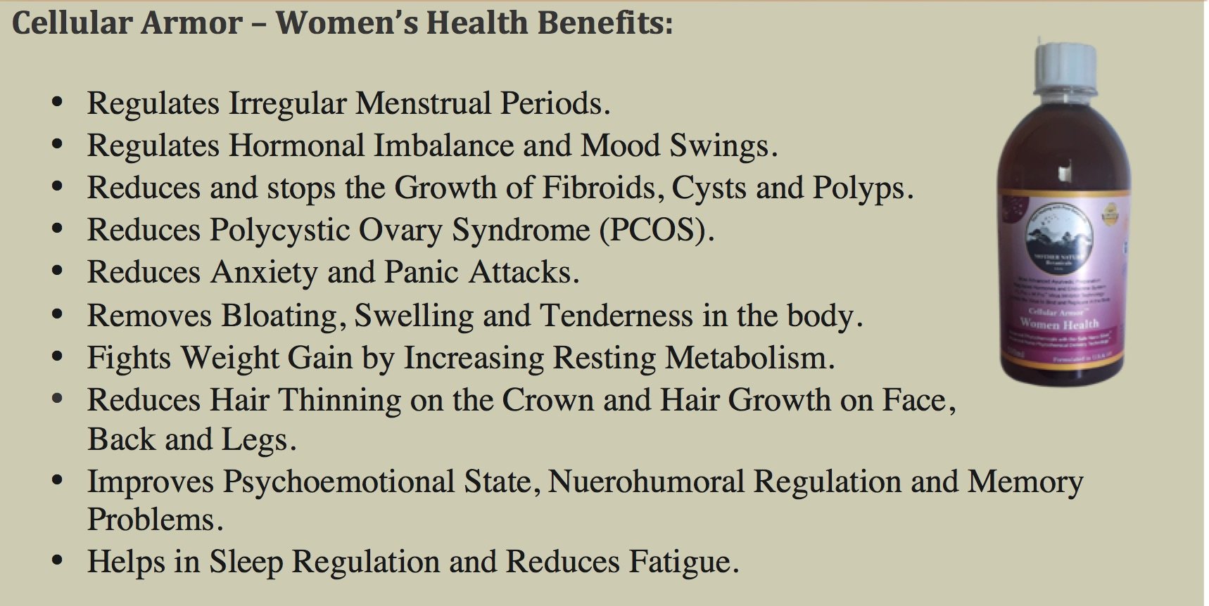 Mother Nature Botanical's Women Health - hfnl!fe