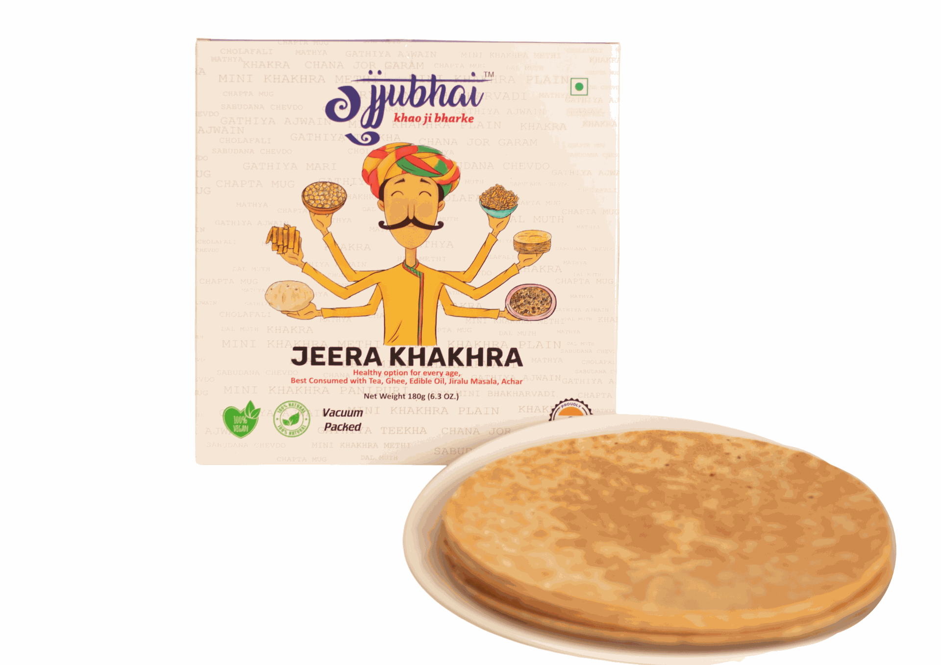 JEERA KHAKHRA COMBO (PACK OF 2) (180GX2) - hfnl!fe