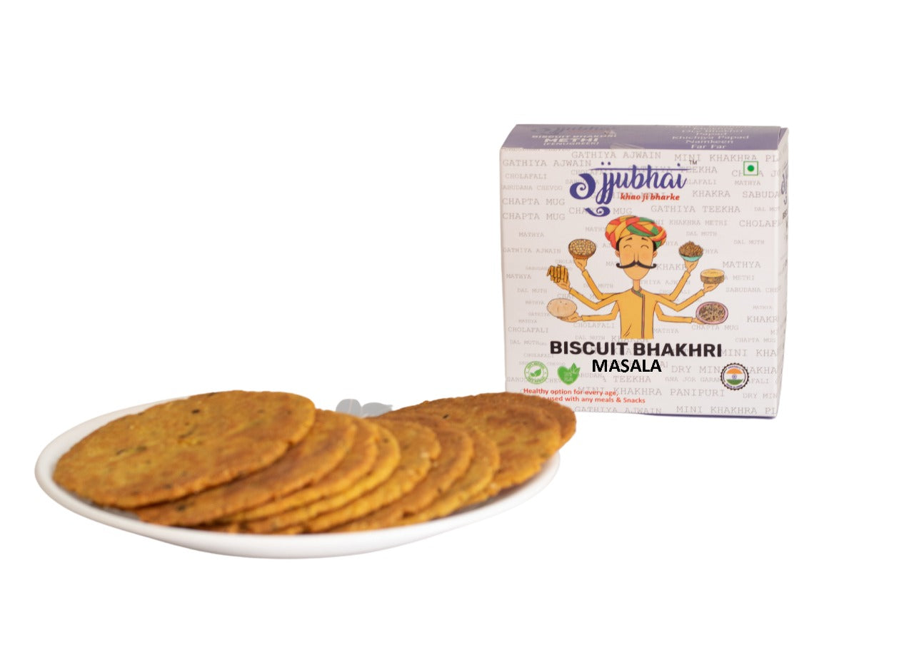 BISCUIT MASTI MASALA BHAKHRI OVER A KADAK CHAI COMBO(PACK OF 2)(180GX2) - hfnl!fe