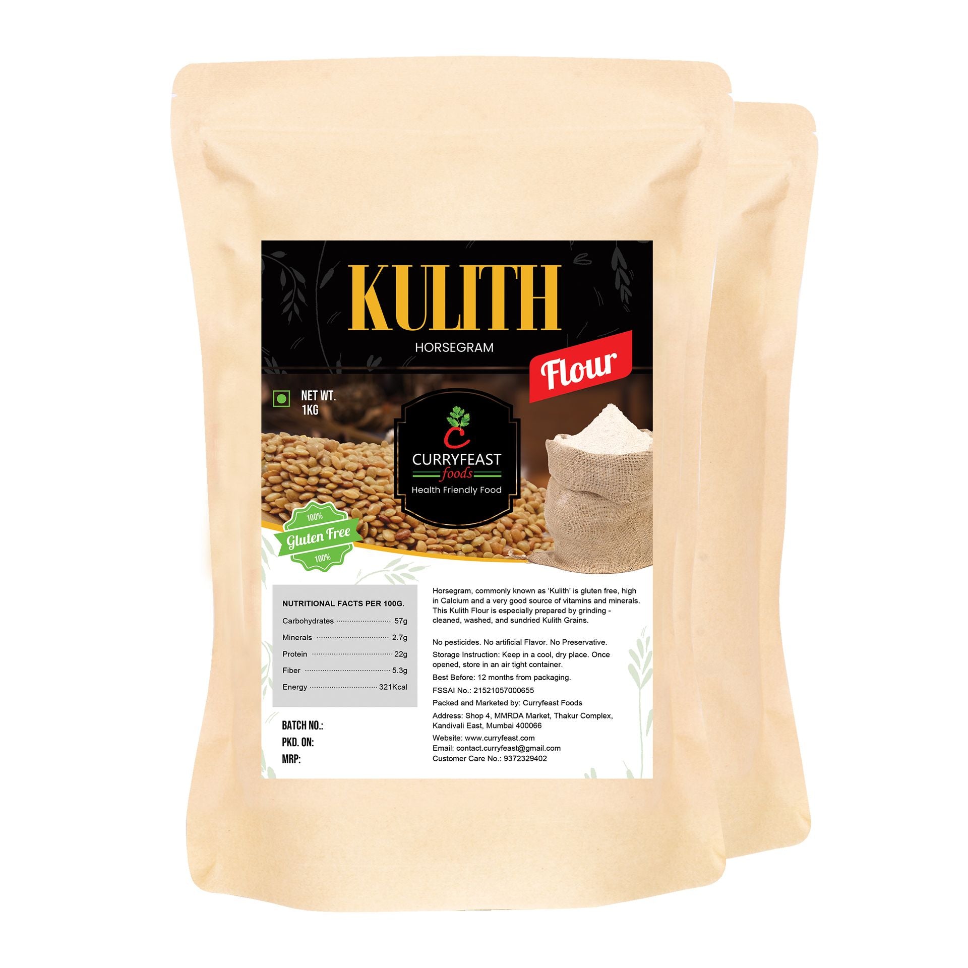 Curryfeast Kulith Flour / Horsegram Flour / 1Kg / INR 300… - hfnl!fe