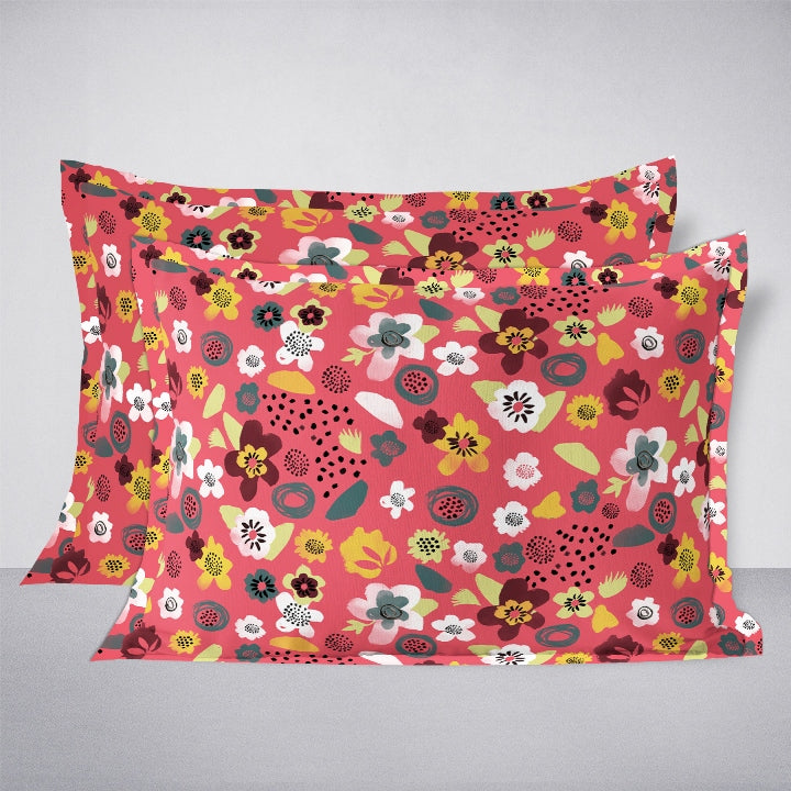 Swaas Petal Princess 100% Cotton Antimicrobial Kids Pillow Covers - hfnl!fe