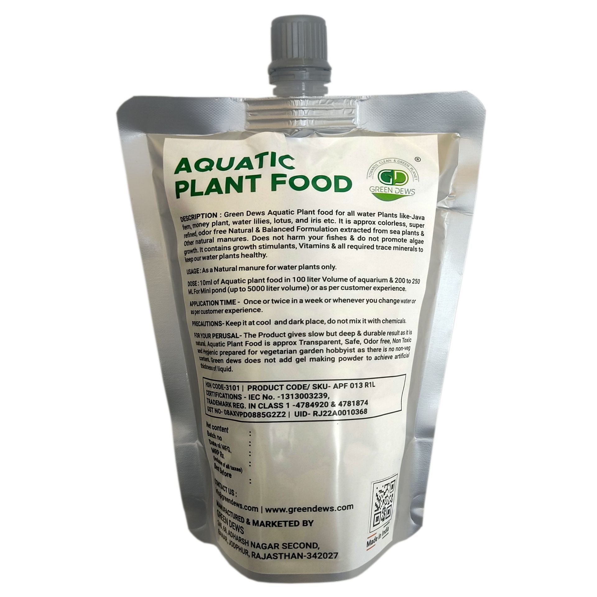 Green Dews Enzyme Natural Fertilizer Plant Growth Promoter Soil Conditioner All Purpose Indoor and Outdoor Gardening Fertilizers - hfnl!fe