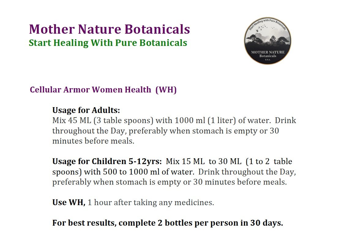Mother Nature Botanical's Women Health - hfnl!fe