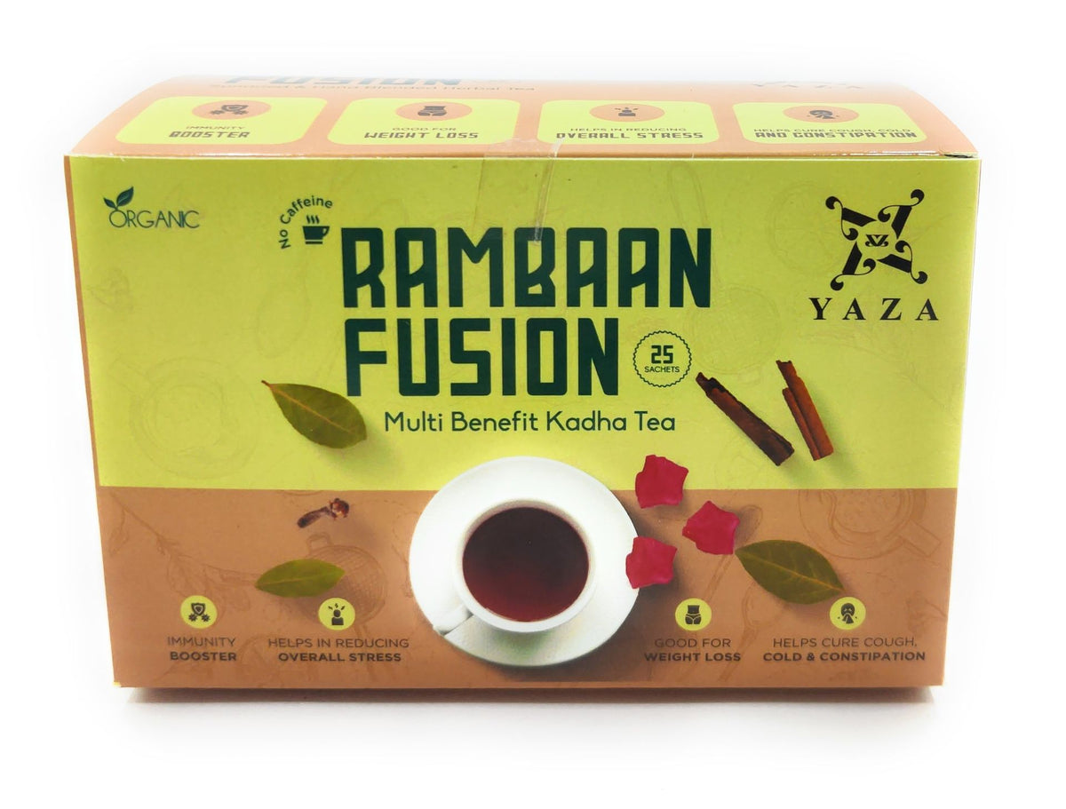 Yaza Rambaan Fusion - Multi Benefitial Kadha Tea - loose tea sachets (100grams) - hfnl!fe
