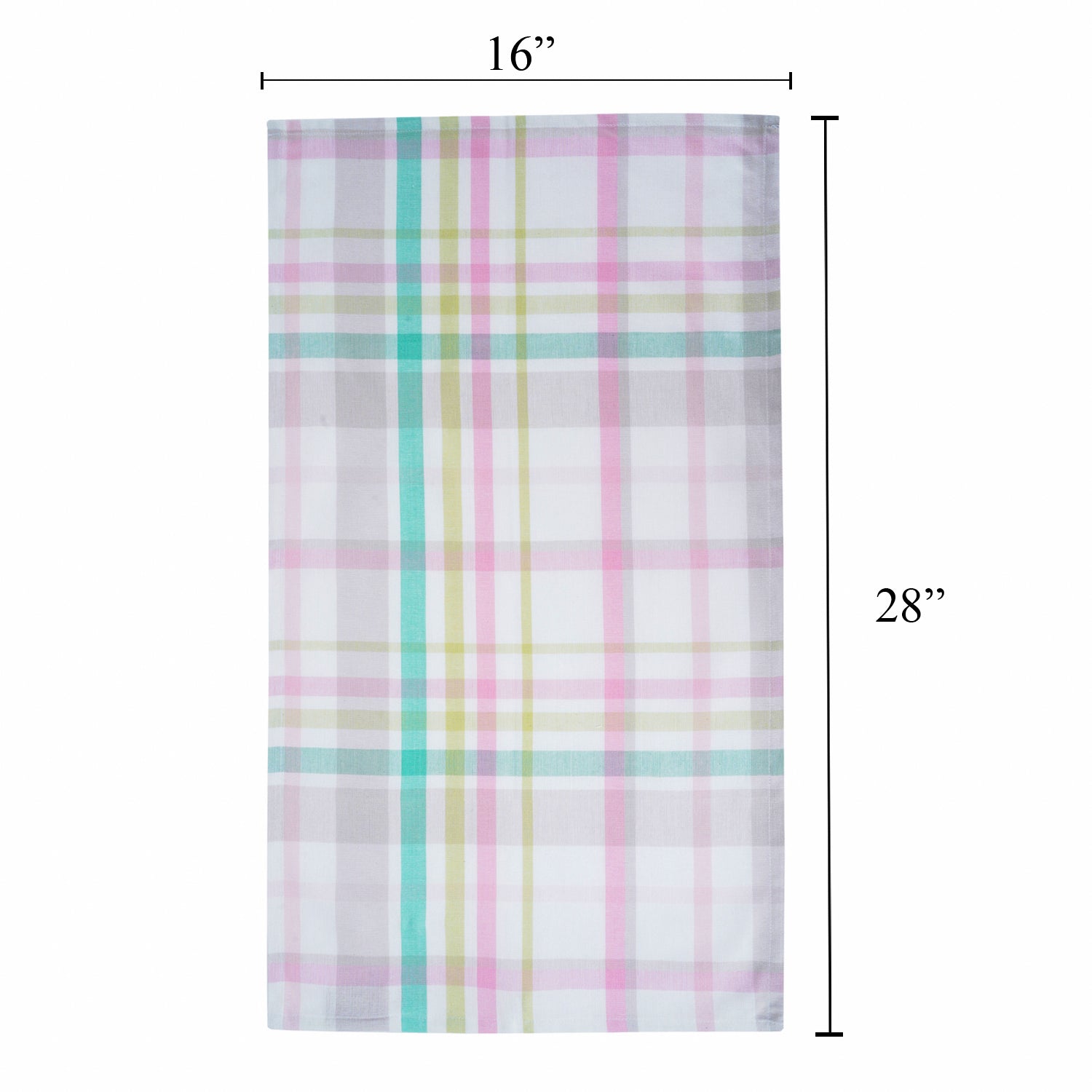Swaas 100% Cotton Pink Floral and Checked Kitchen Towel - Pink - Set of 6 - hfnl!fe