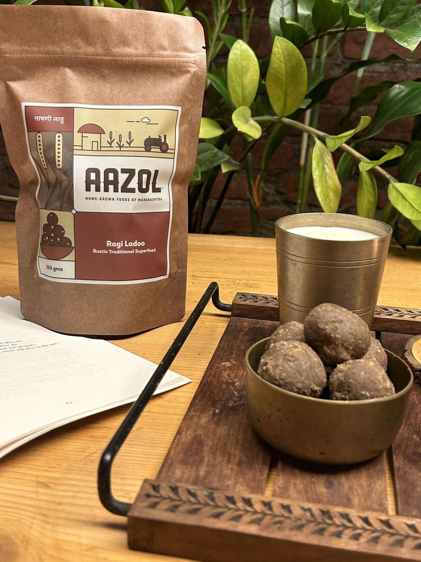 Aazol Ragi Ladoo : Rustic Traditional Superfood