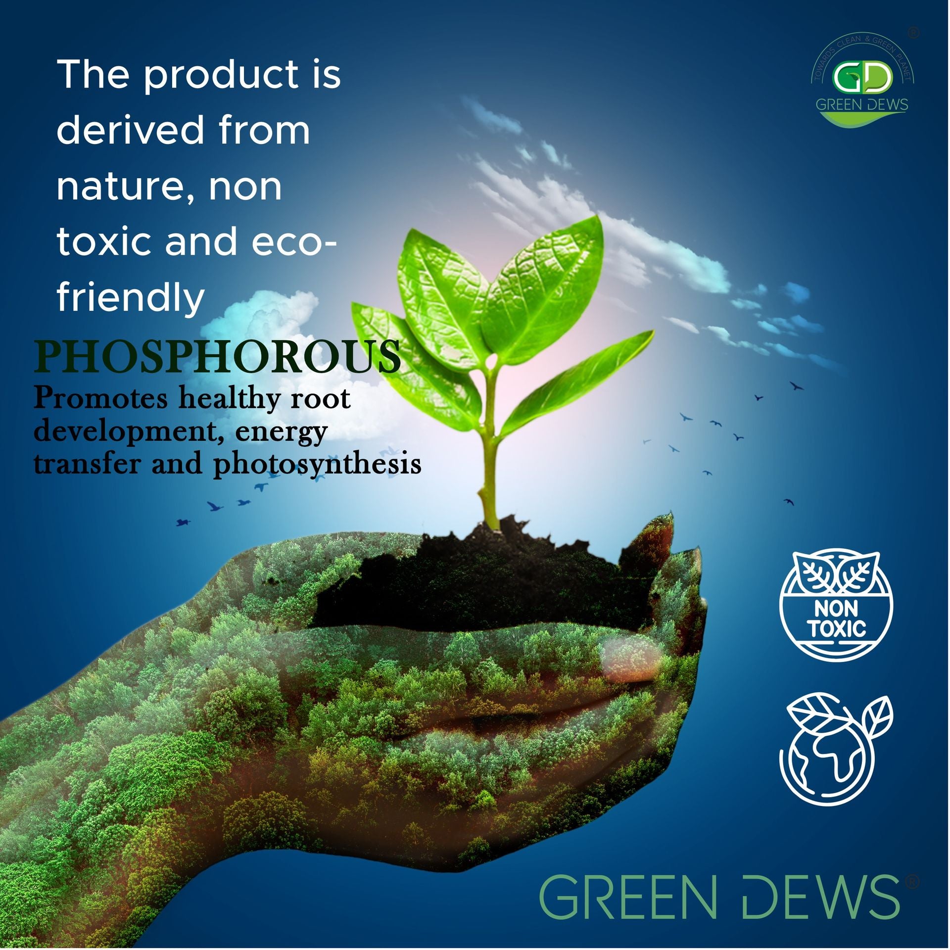 Green Dews Phosphorus Fertilizer For Plants Liquid Organic Faster Than Rock Phosphate Or Any Other Normal Phosphorous Rich Manure - hfnl!fe