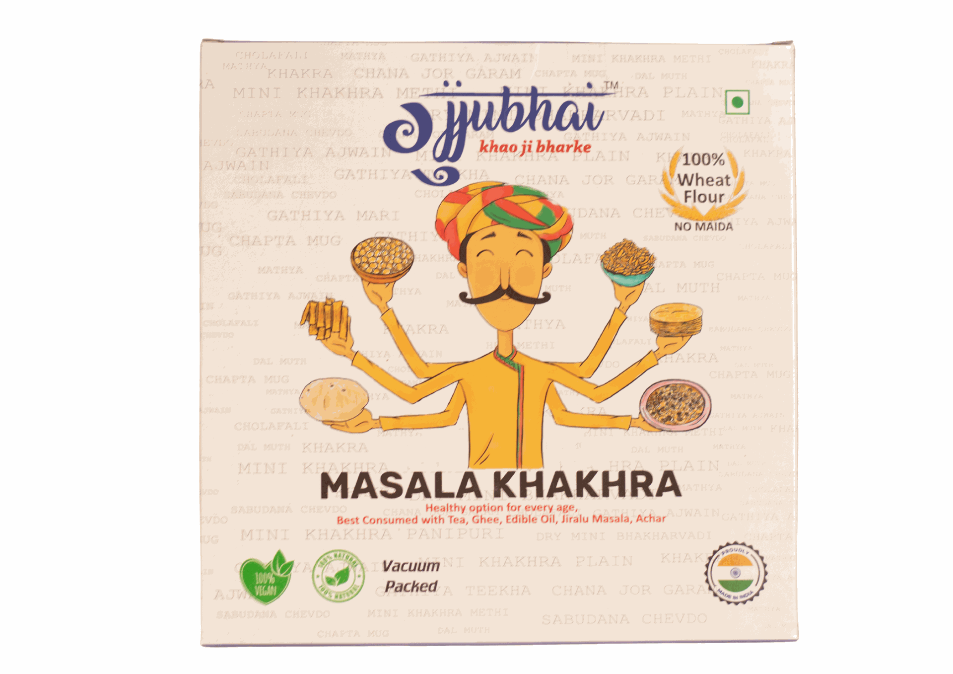 MASTI MASALA KHAKHRA OVER A KADAK CHAI 180G ( Pack of 2) - hfnl!fe