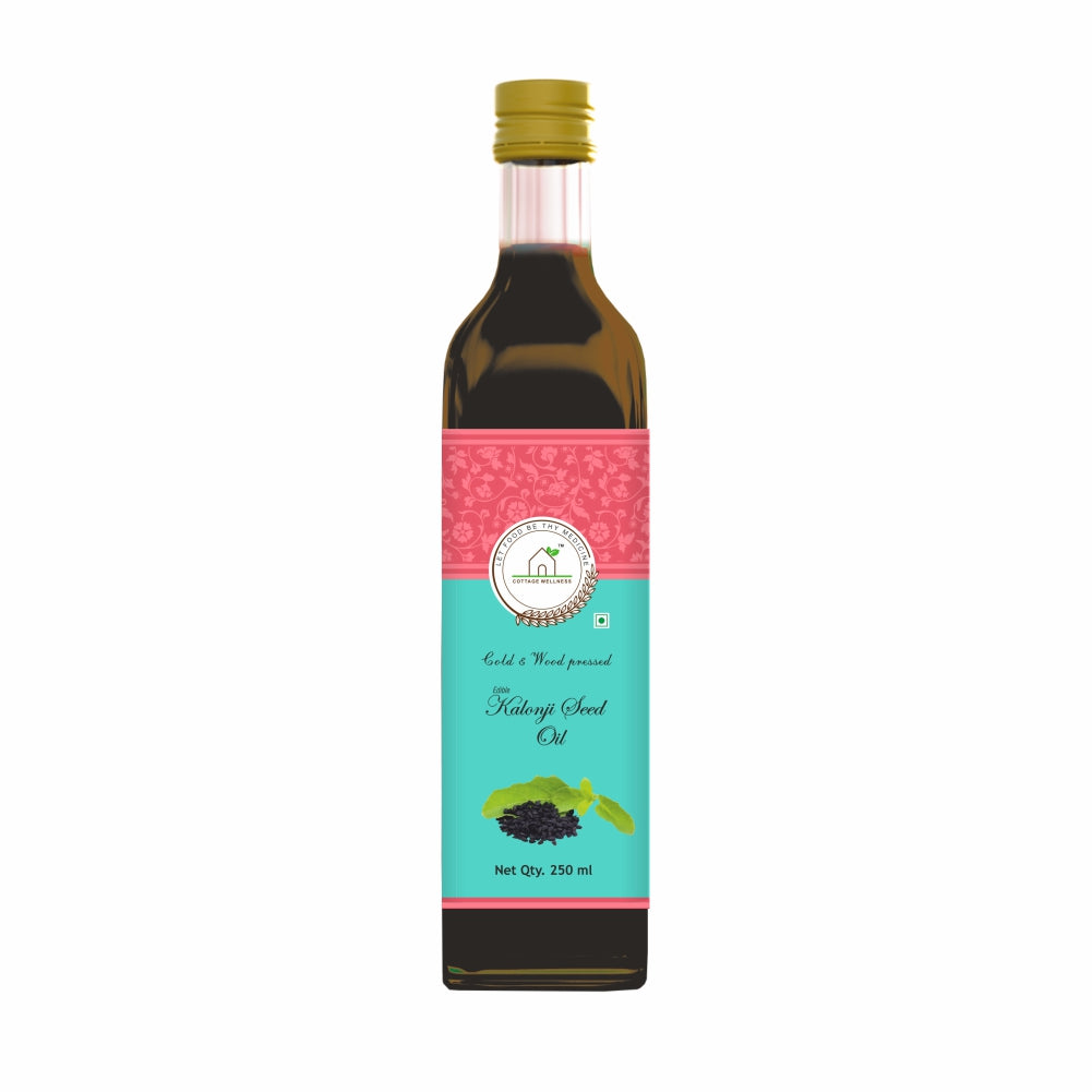 Cottage Wellness Kalonji Oil Cold and Wood Pressed Edible 250 ml - hfnl!fe