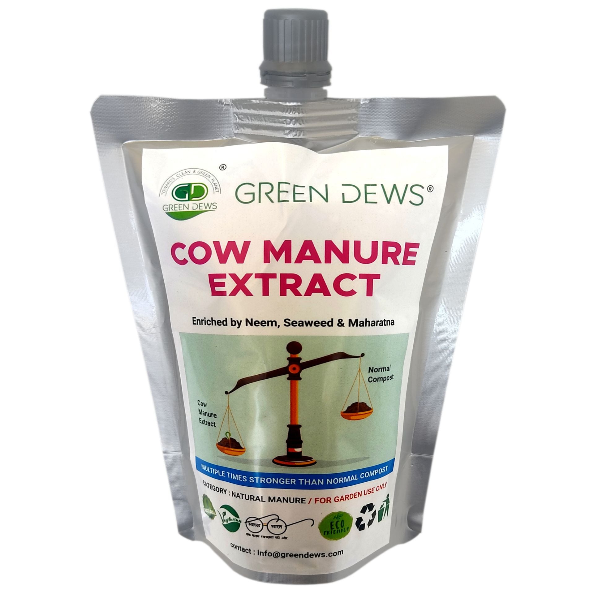 Green Dews All Purpose Plant Fertilizer Cow Manure Extract Liquid Organic Multiple Times Stronger Than Vermi Compost - hfnl!fe
