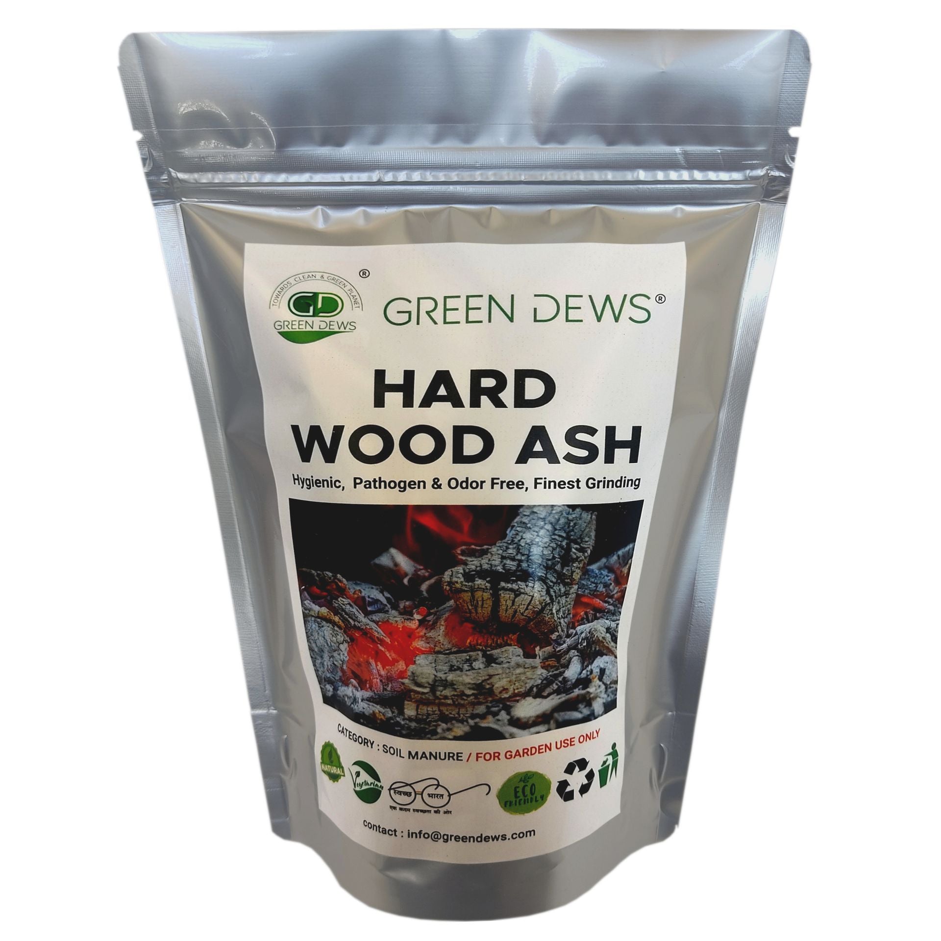 Green Dews Hard Wood Ash Manure Fertilizers for Plants Organic Plant Fertilizer Finely Powdered Grayish Fertilizer - hfnl!fe