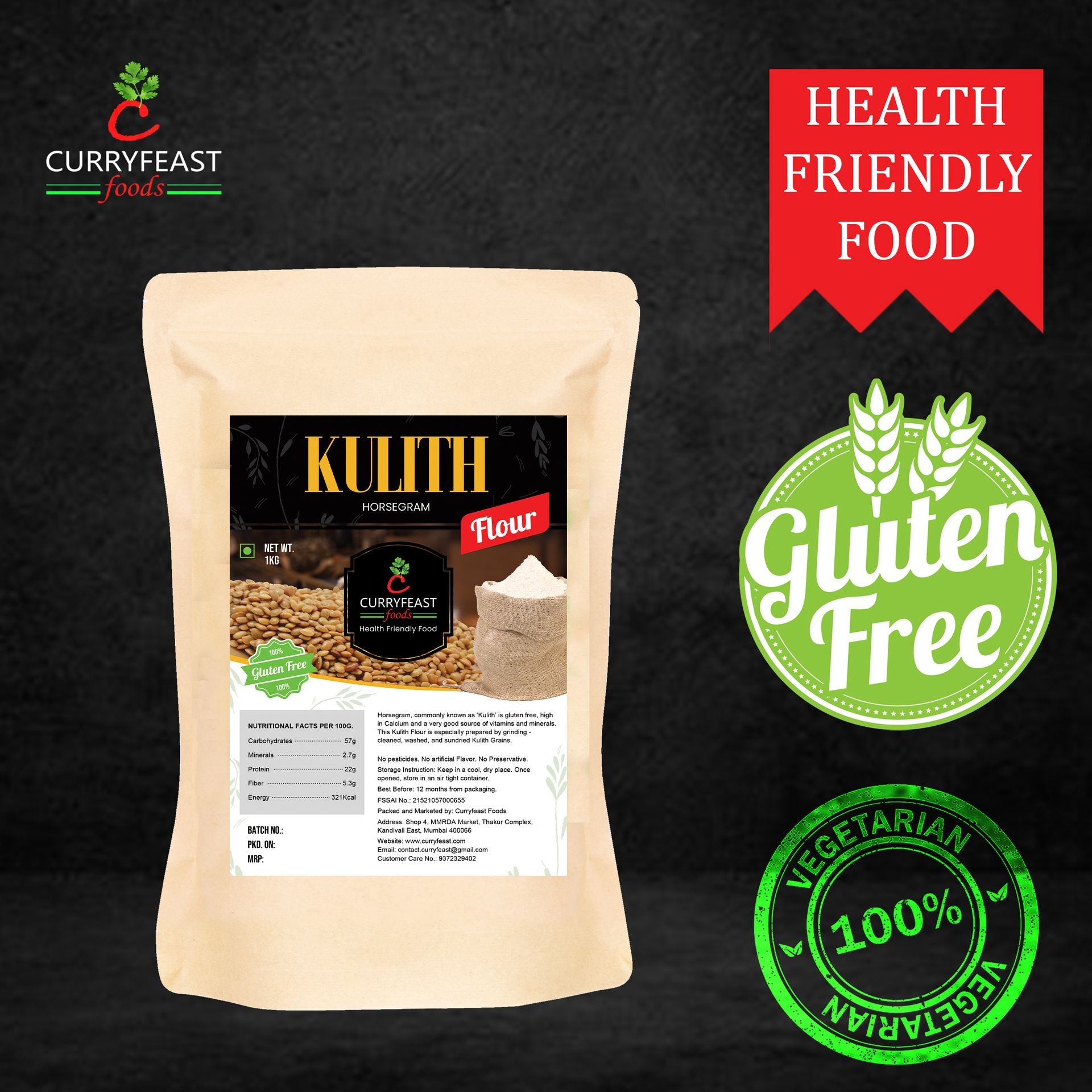 Curryfeast Kulith Flour / Horsegram Flour / 1Kg / INR 300… - hfnl!fe