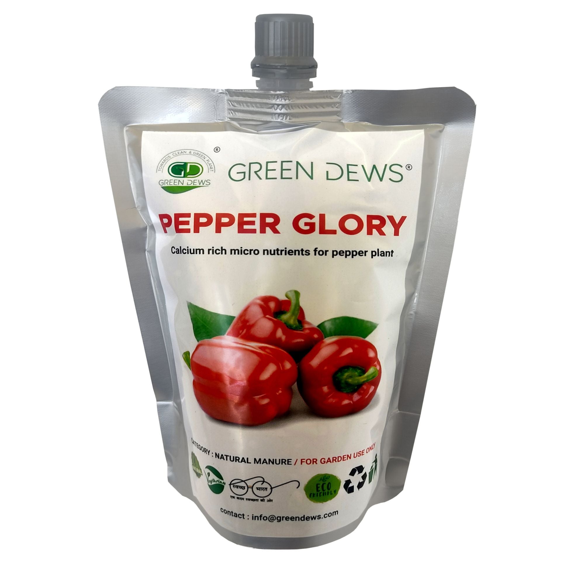 Green Dews Pepper Glory Fertilizers for Pepper capsicum Chilli Plants Organic Plant Fertilizer for home plants garden - hfnl!fe