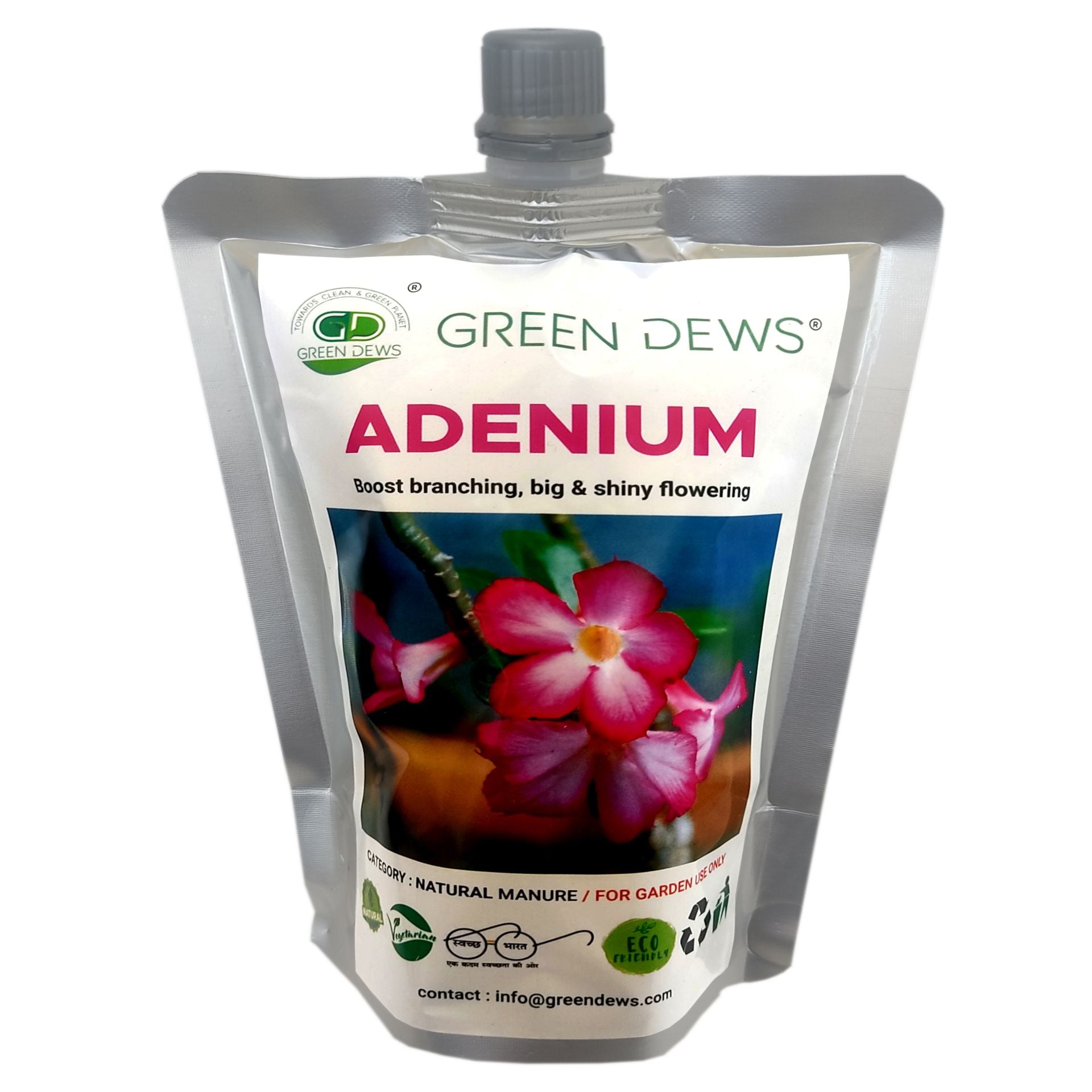 Green Dews Adenium Fertilizer Adenium Food Organic Liquid Balanced for Big & Shiny Flowering Multi Micronutrients FertilizerS - hfnl!fe