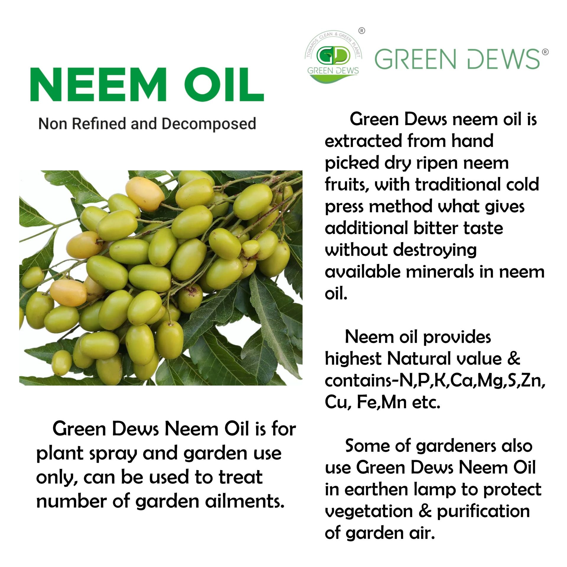 GreenDews Neem Oil - hfnl!fe