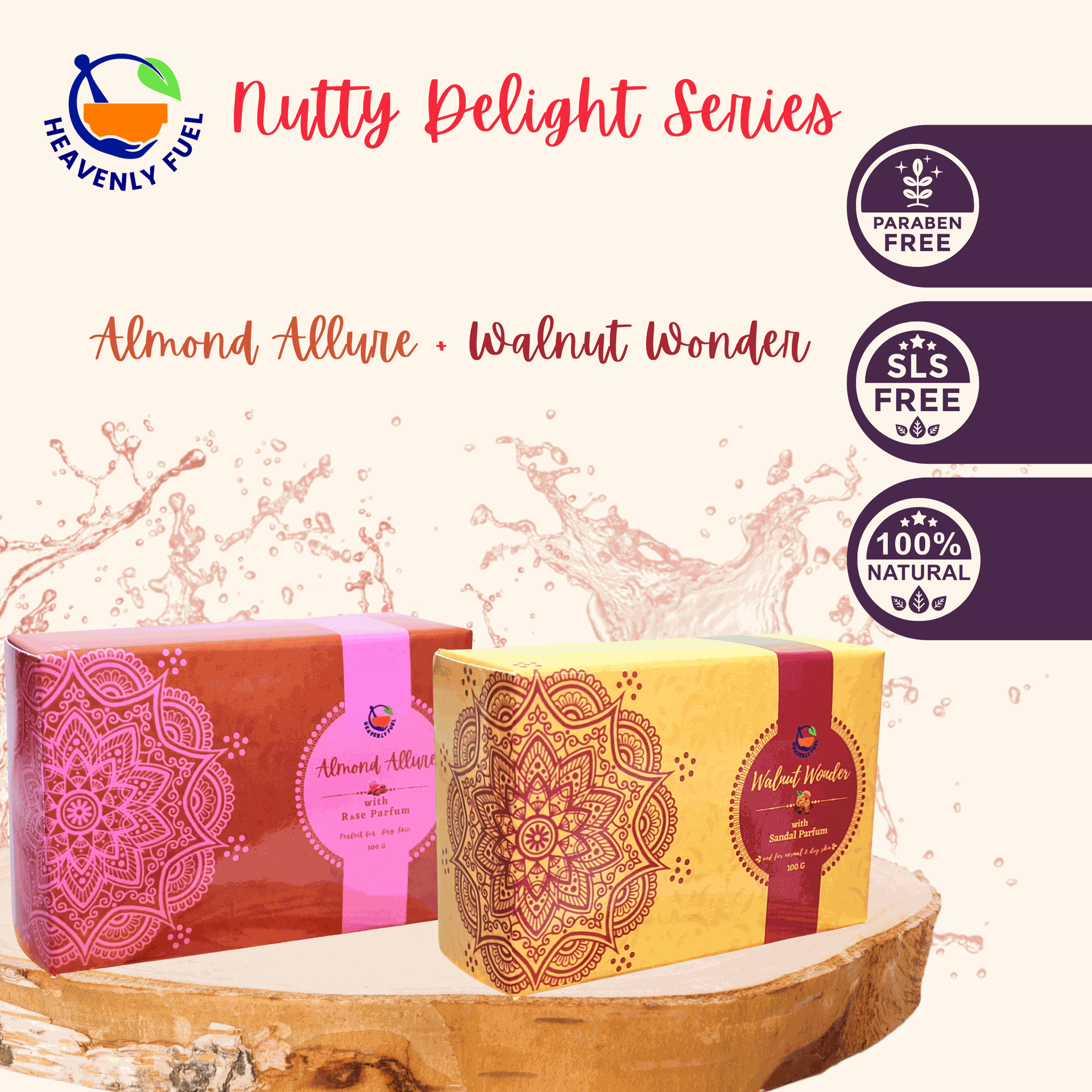 Nutty Delight Series |Handmade Butter Soaps|100g each - hfnl!fe