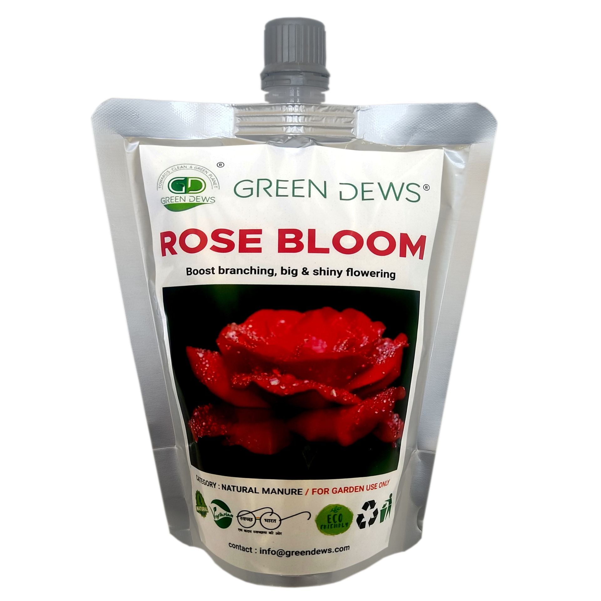 Green Dews Rose Bloom Rose Fertilizer Rose Food for Big and Shiny Flowering Organic Liquid Flower Booster - hfnl!fe