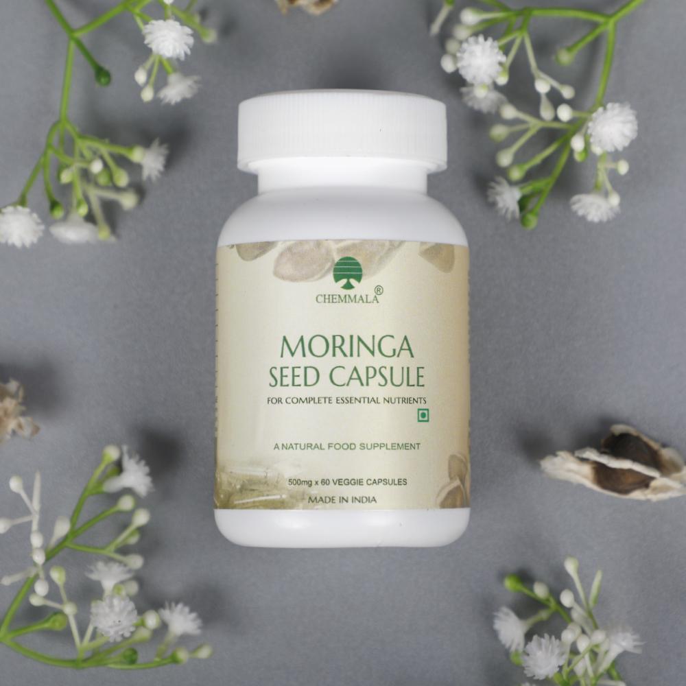 Chemmala Moringa Seed Capsule 120X500mg - hfnl!fe