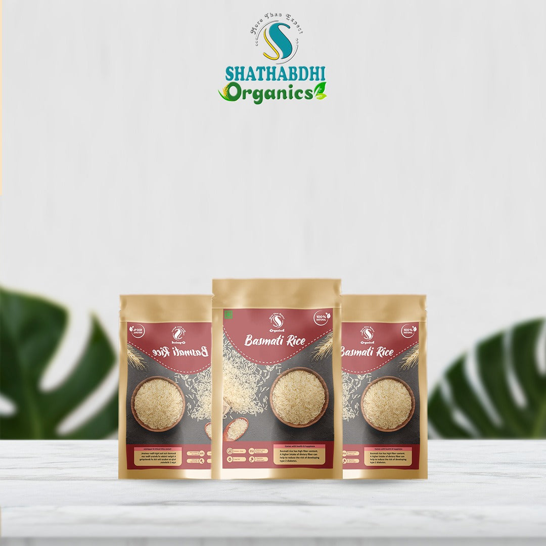 SHATHADBHI ORGANICS PACK OF 3 ORGANIC BASMATI RICE