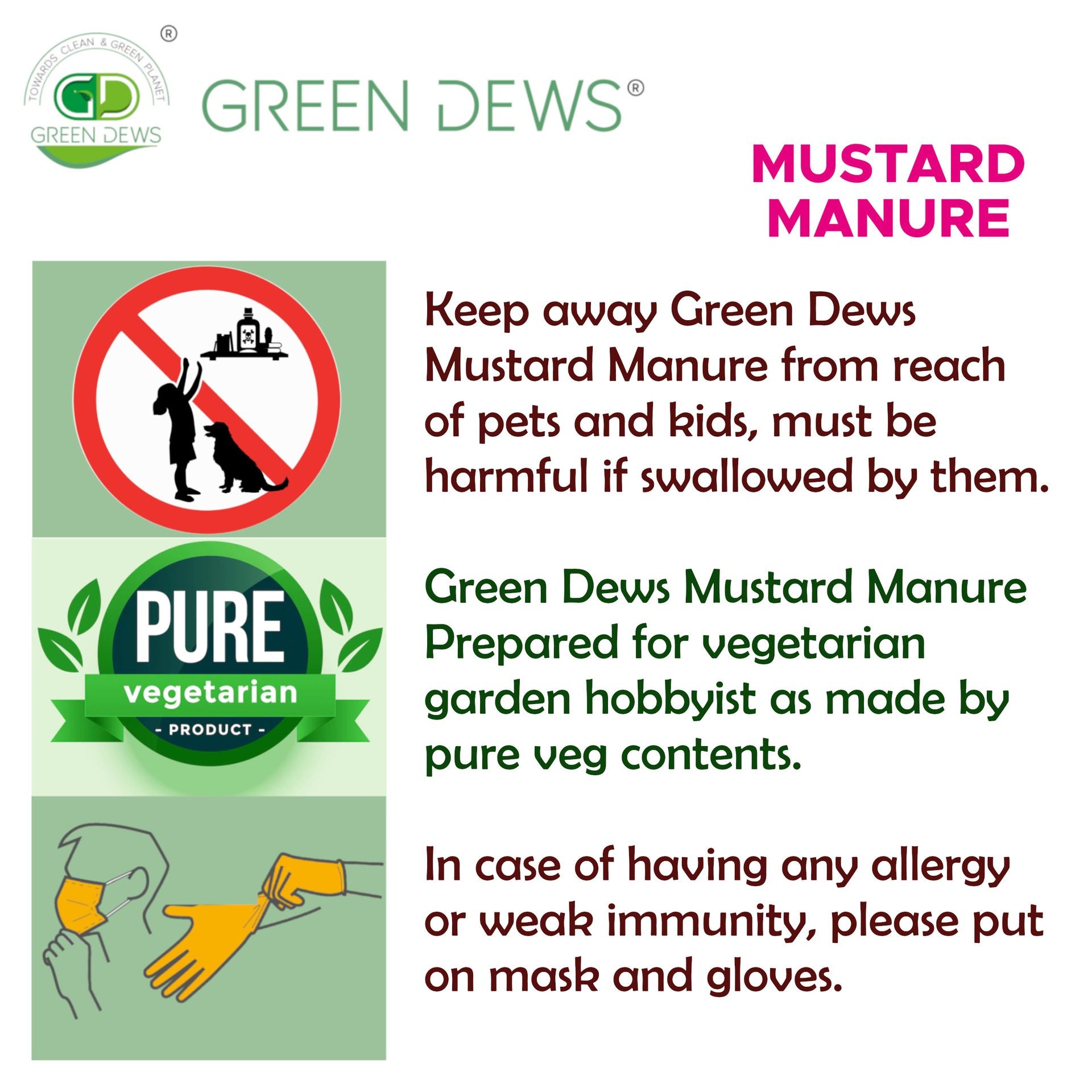 Green Dews Mustard Oil Cake Powder Fertilizer For Plants Decomposed Mustard Manure Enriched By Seaweed Molasses - hfnl!fe
