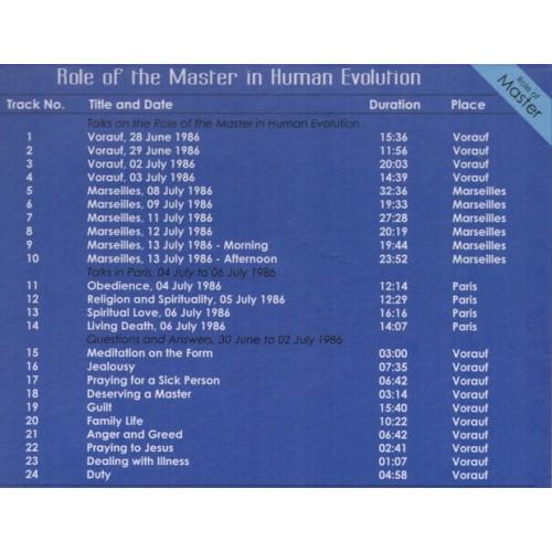 Role of the Master in Human Evolution - Audio Talks - hfnl!fe