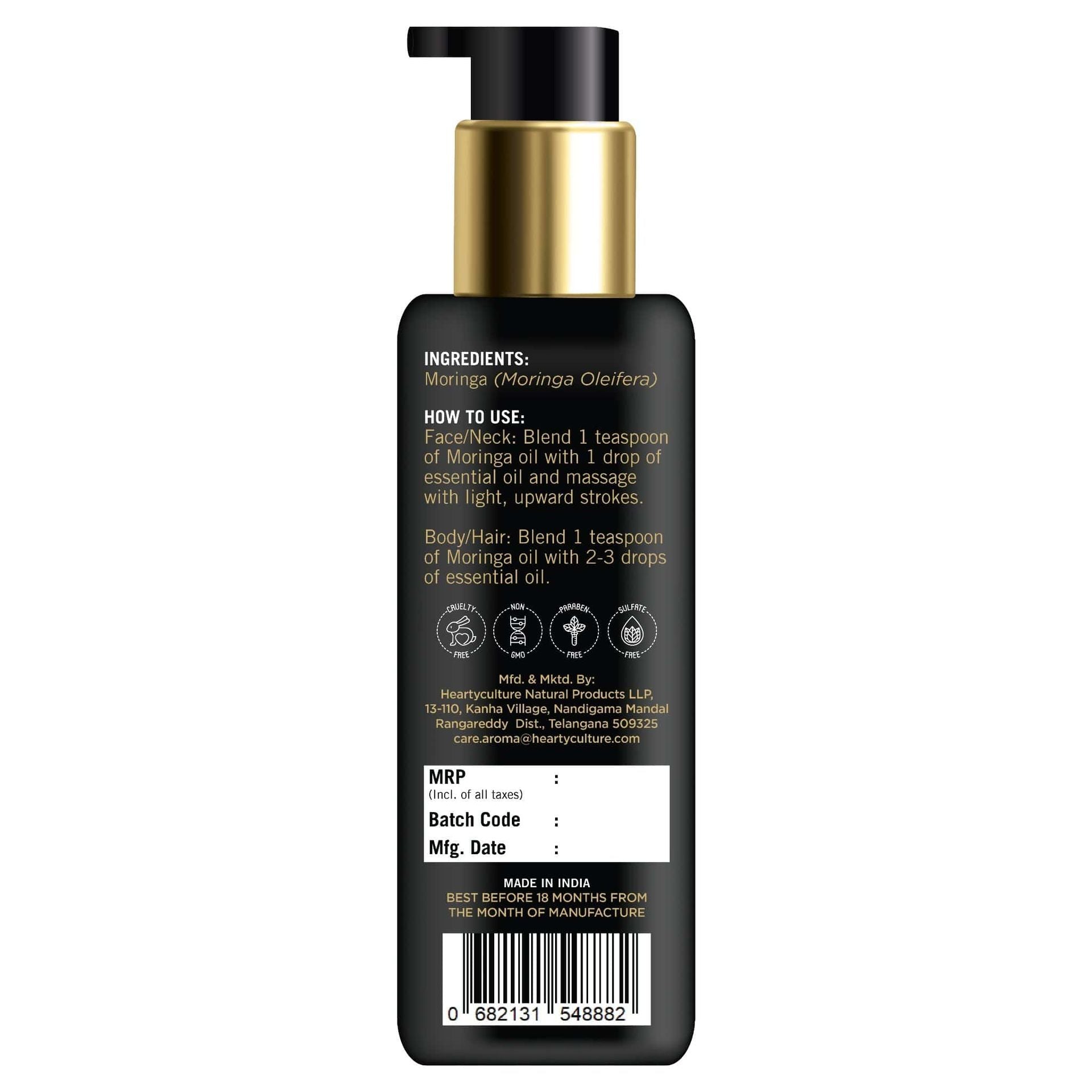 Heartyculture Moringa Oil - 100 ML - hfnl!fe
