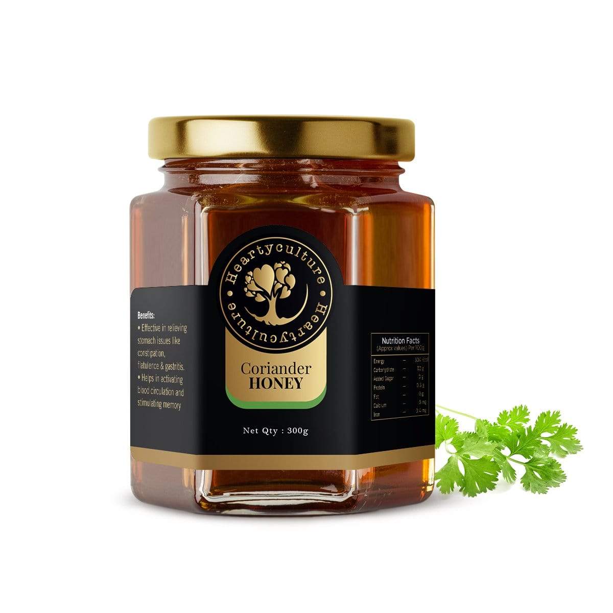 Heartyculture Coriander Honey - 300 G - hfnl!fe