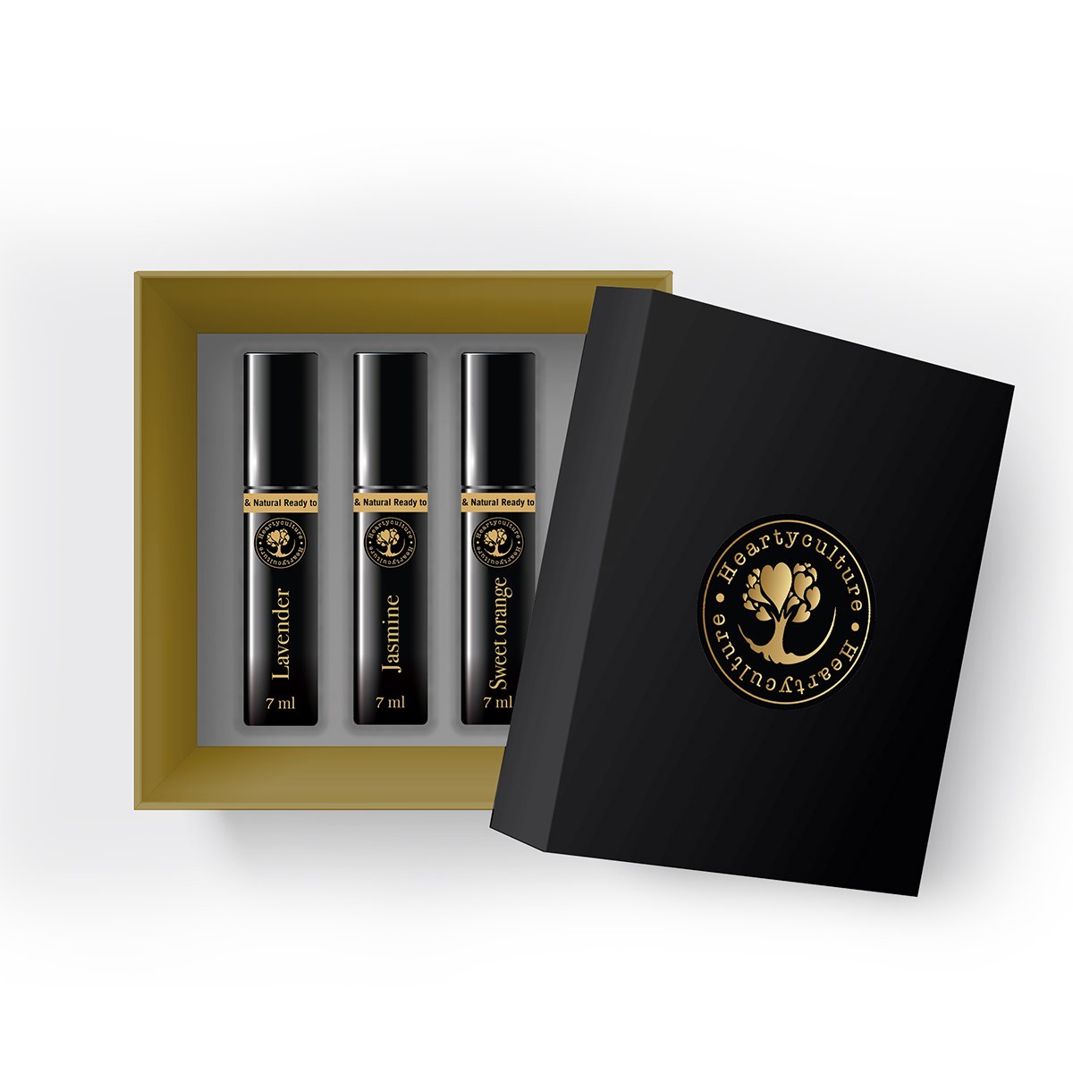 Heartyculture Gentleman's Gift Pack - Essential Oils Rolls-ons - hfnl!fe