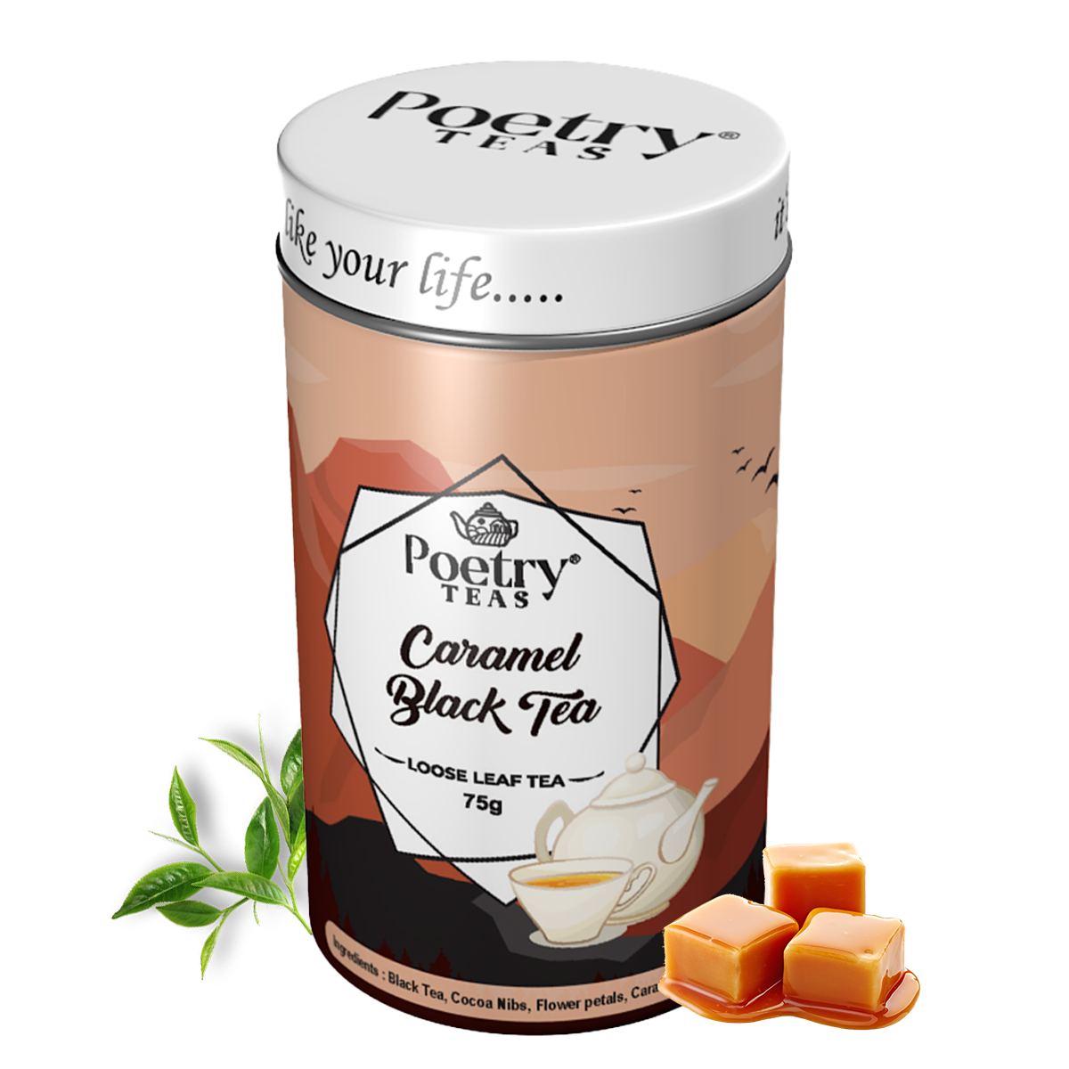 Poetry Caramel Black Tea - 75g loose