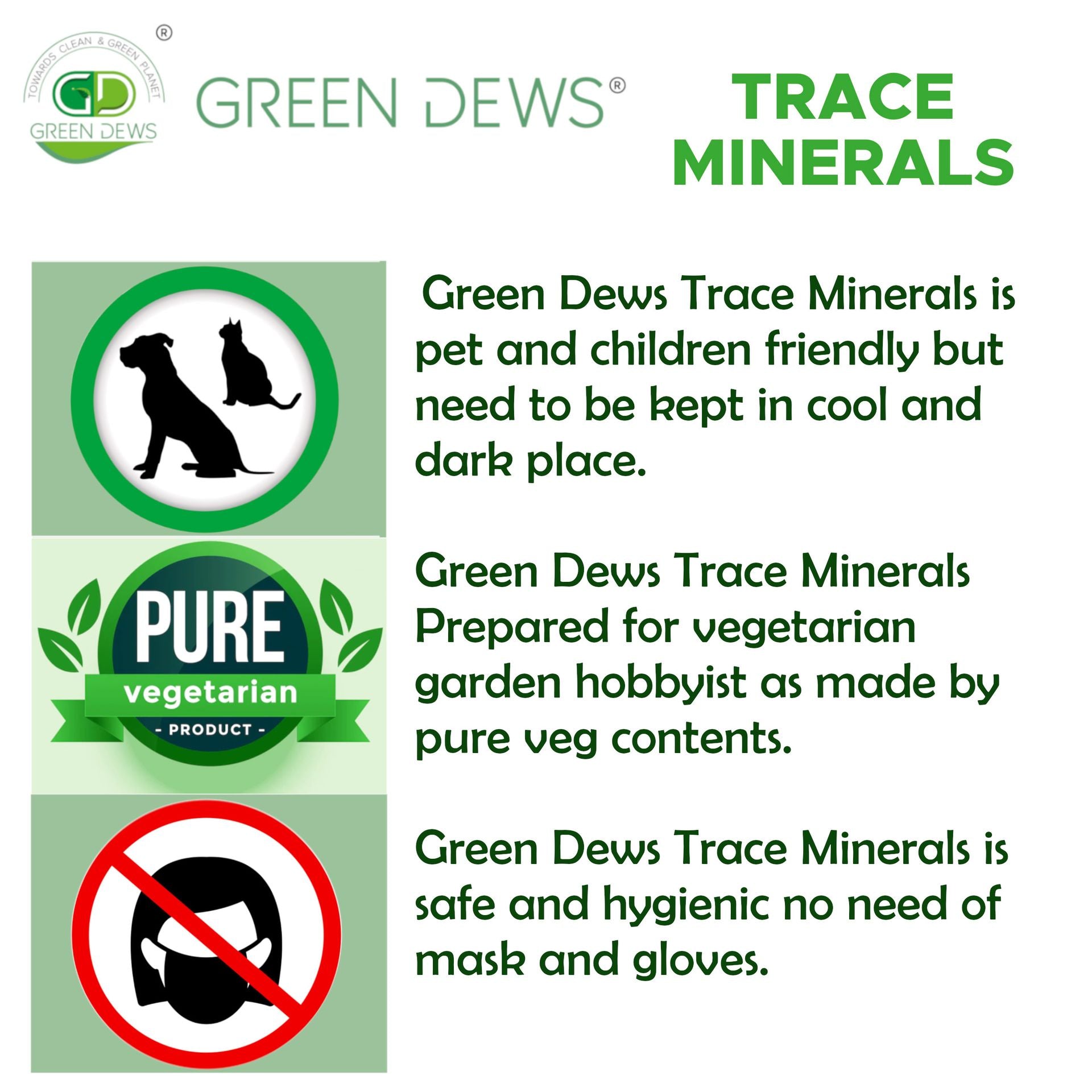 Green Dews Micro Nutrients for plants Fertilizer Liquid Organic Hygienic Odor Free diluted Trace Minerals For Home Balcony Terrace Garden - hfnl!fe
