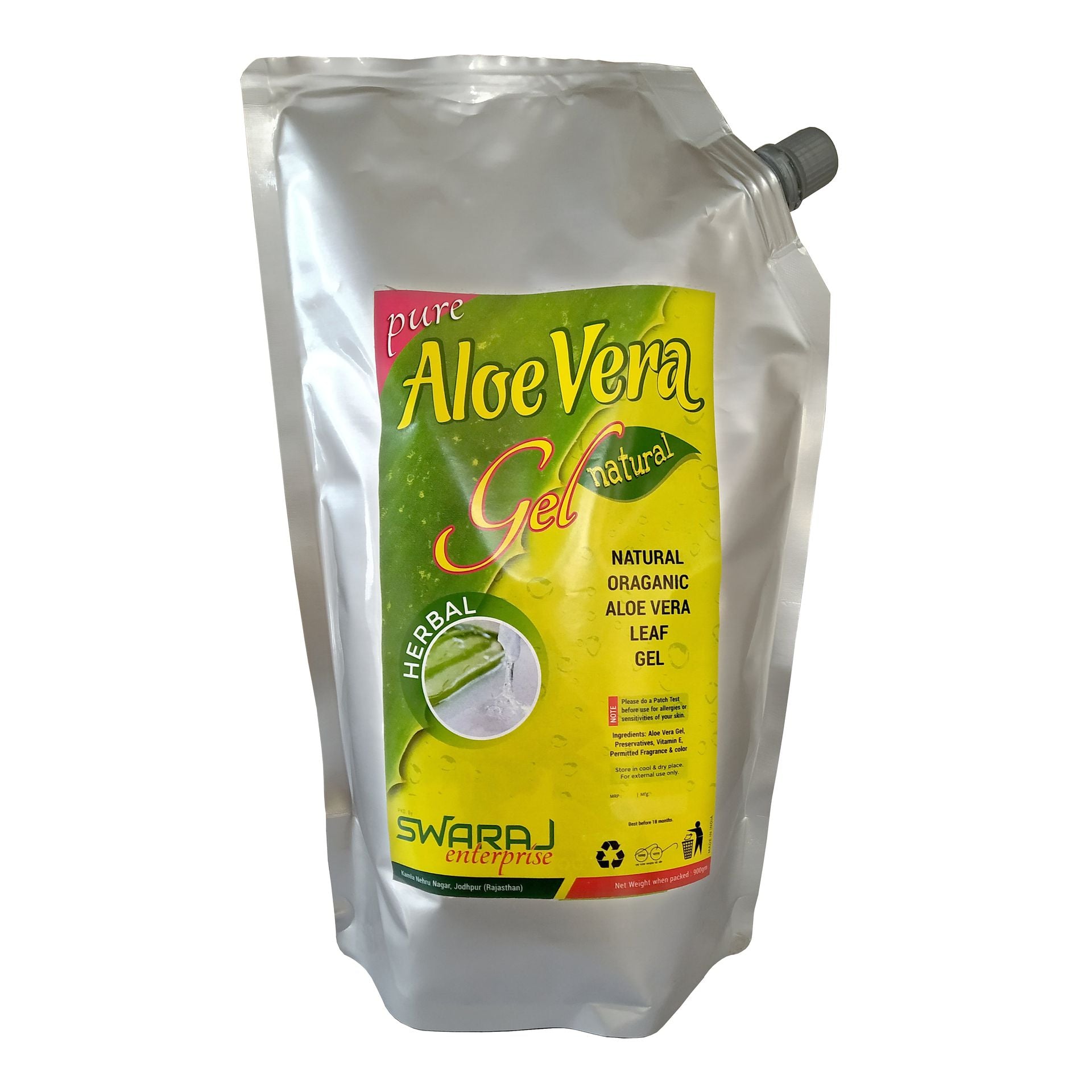Swarajkart Aloevera Gel (900gm) - hfnl!fe